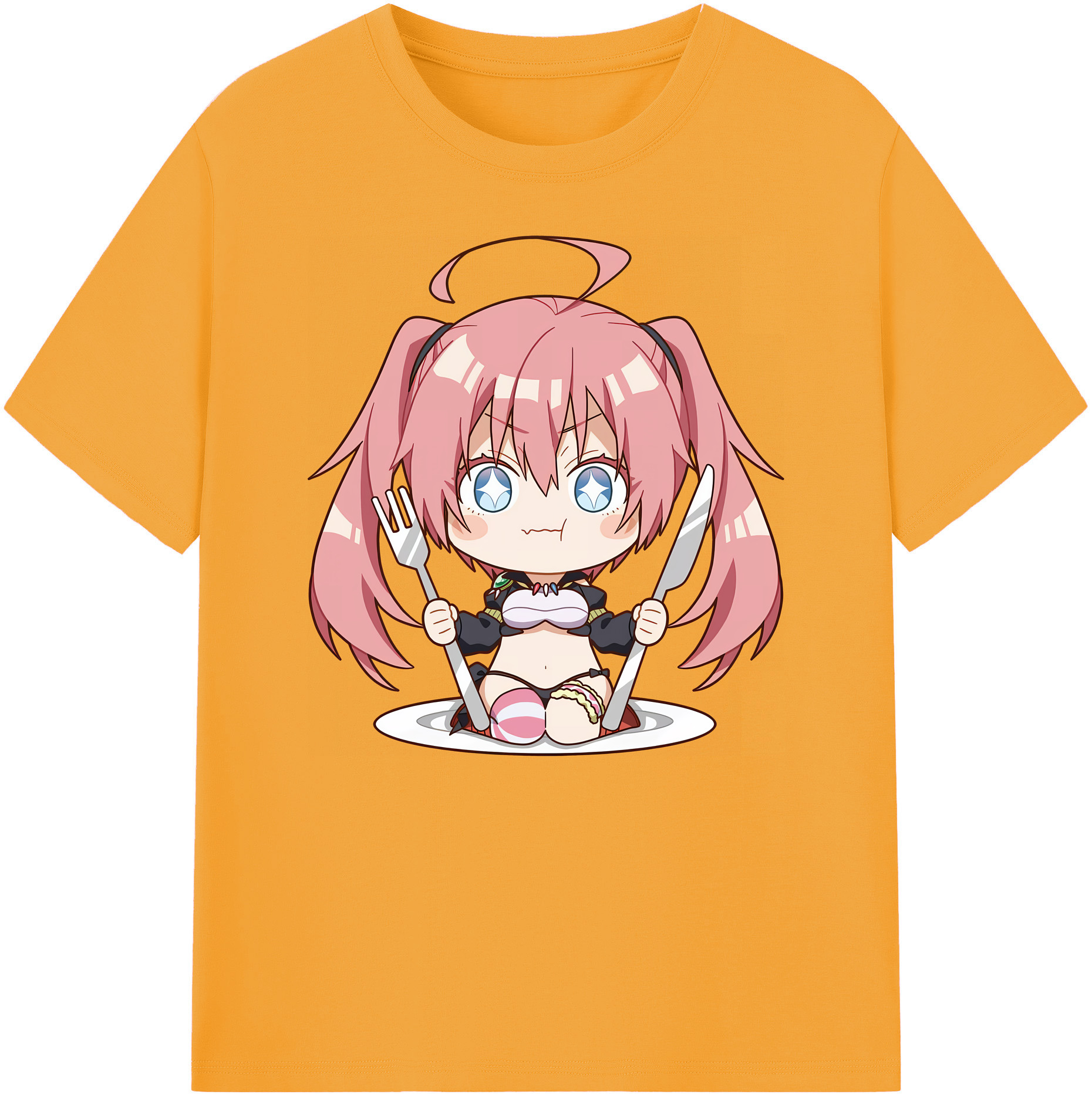 （画像用） 転スラ Regarding Reincarnated to Slime 綿100％ メンズ半袖Tシャツ｜肌触りやわらか＆通気性