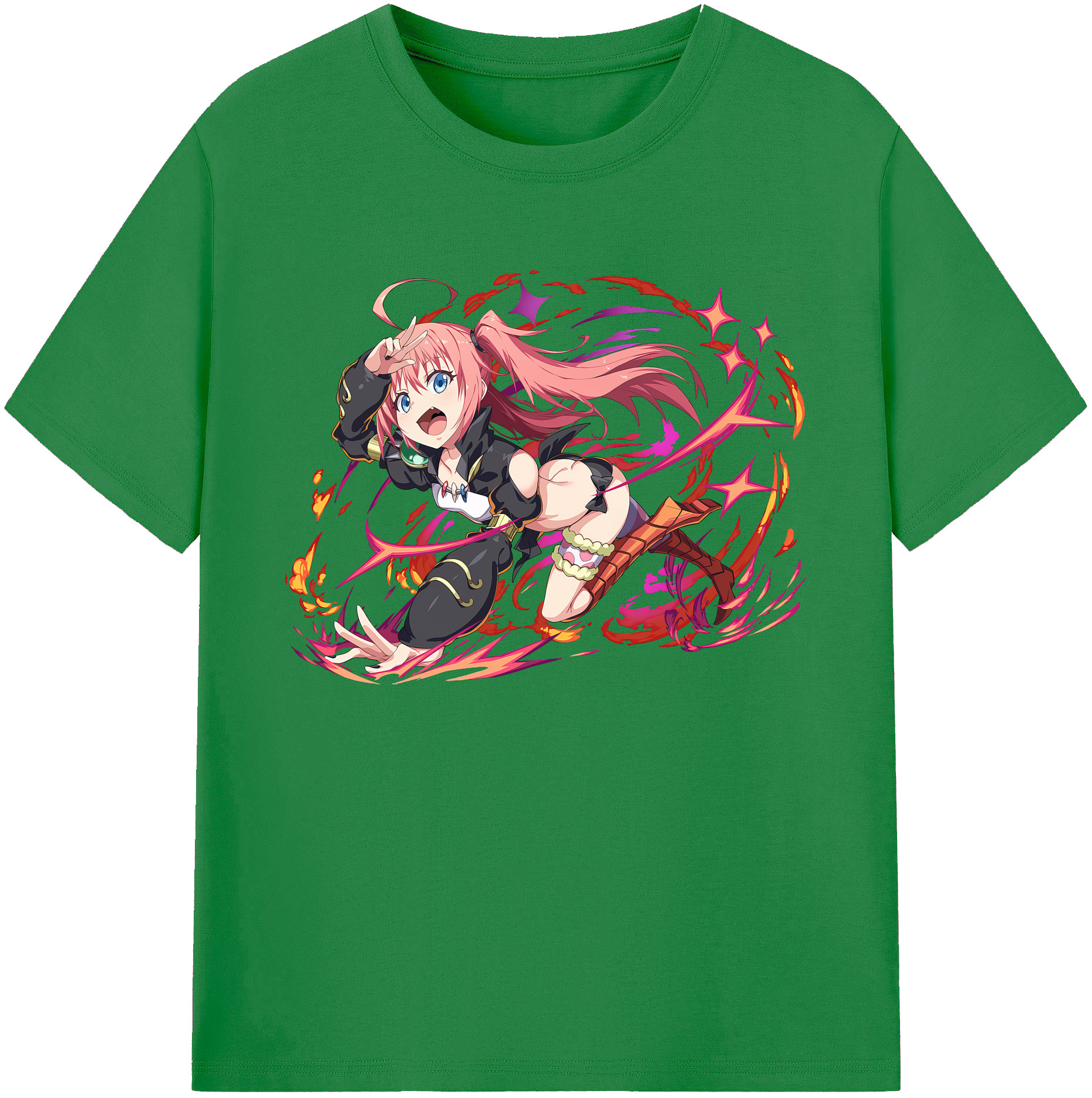 （画像用） 転スラ Regarding Reincarnated to Slime 綿100％ メンズ半袖Tシャツ｜肌触りやわらか＆通気性