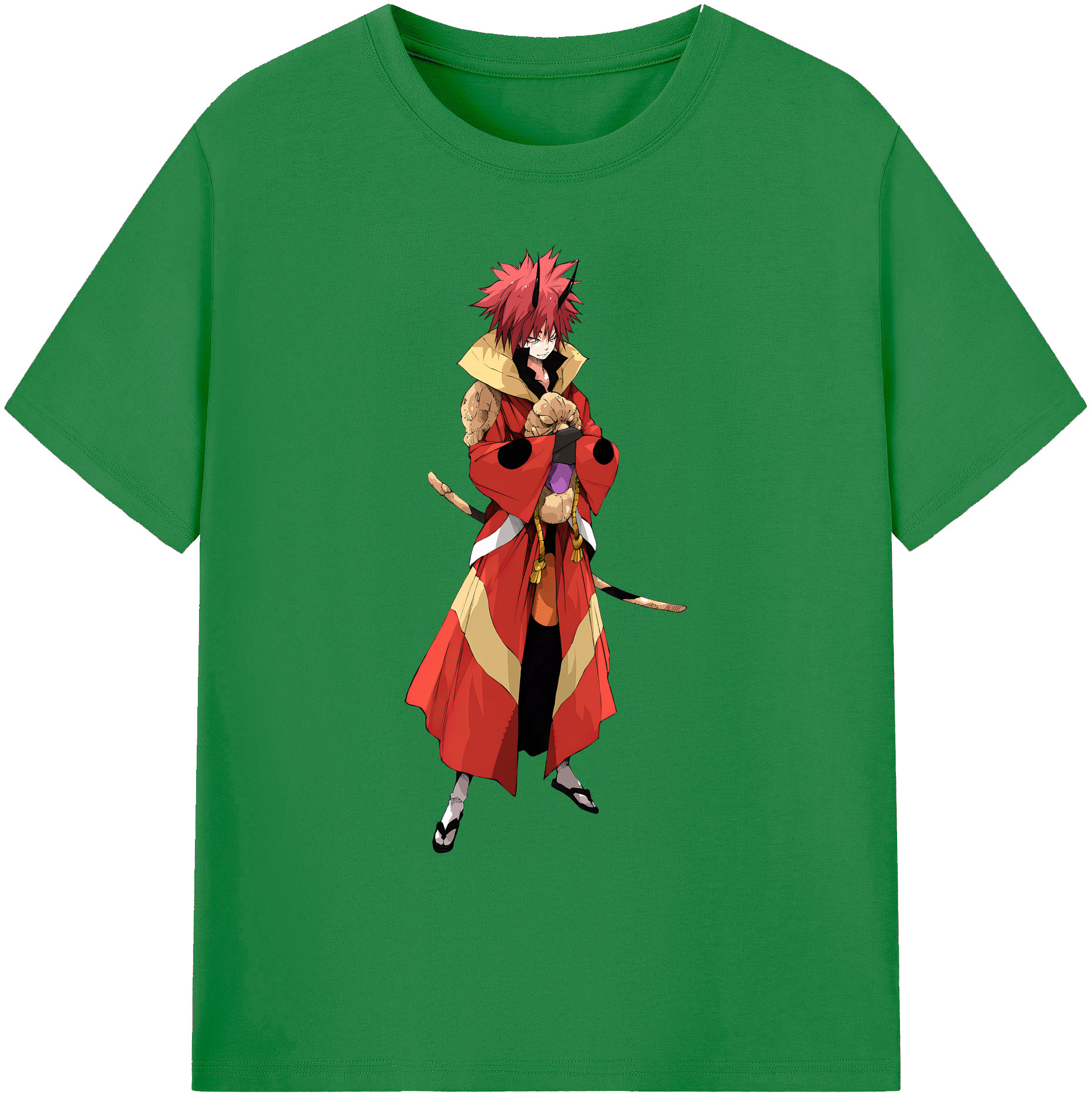 （画像用） 転スラ Regarding Reincarnated to Slime 綿100％ メンズ半袖Tシャツ｜肌触りやわらか＆通気性