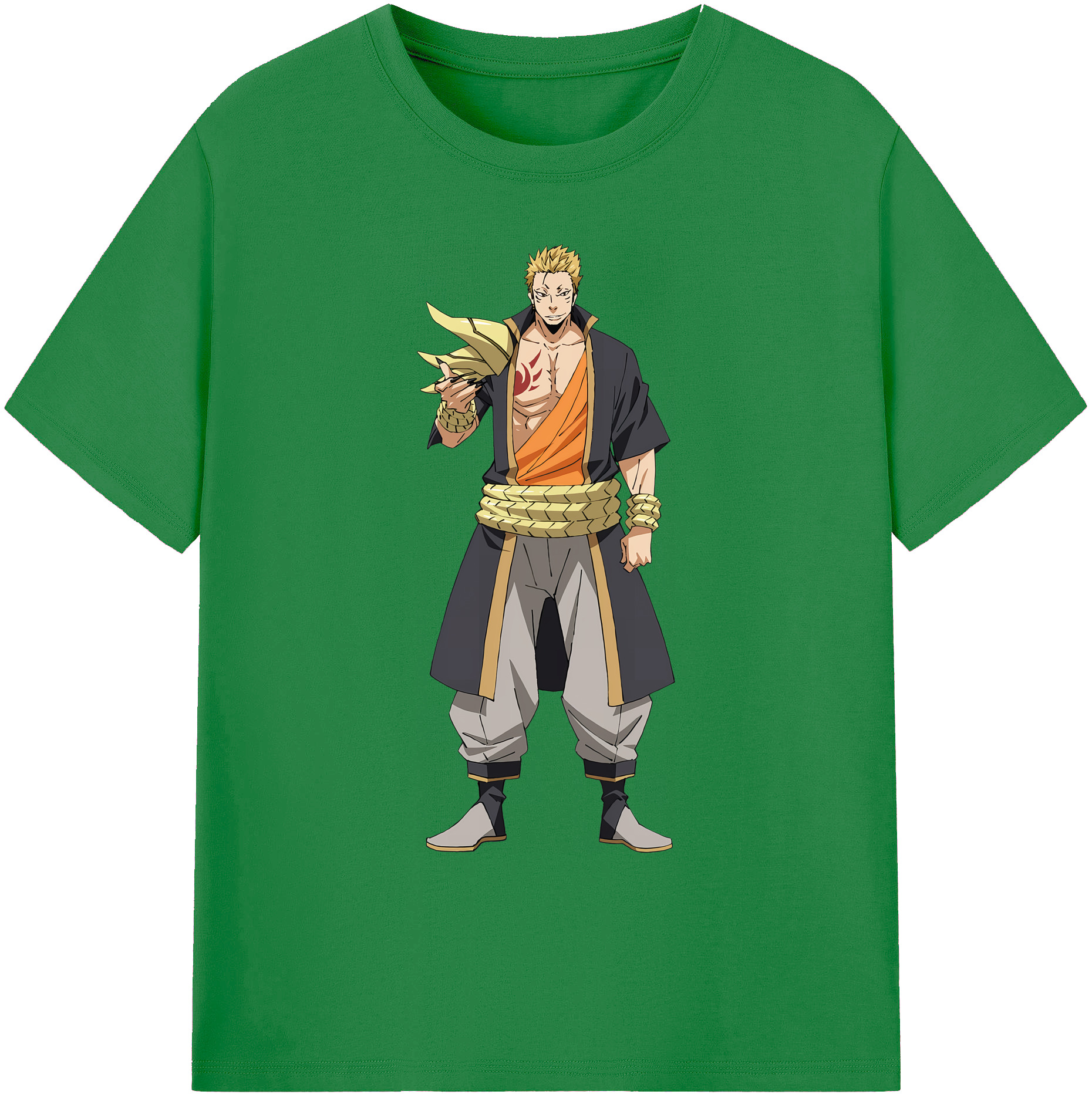（画像用） 転スラ Regarding Reincarnated to Slime 綿100％ メンズ半袖Tシャツ｜肌触りやわらか＆通気性