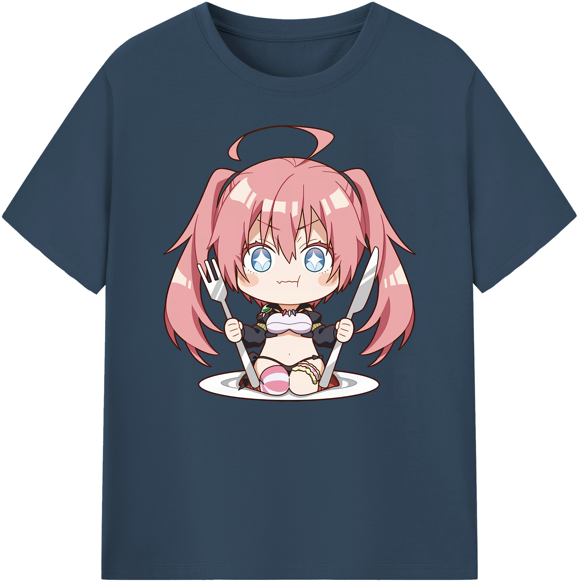 （画像用） 転スラ Regarding Reincarnated to Slime 綿100％ メンズ半袖Tシャツ｜肌触りやわらか＆通気性