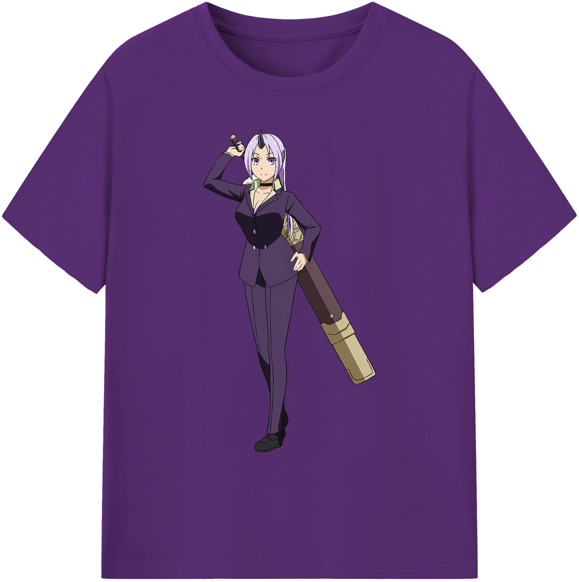 （画像用） 転スラ Regarding Reincarnated to Slime 綿100％ メンズ半袖Tシャツ｜肌触りやわらか＆通気性