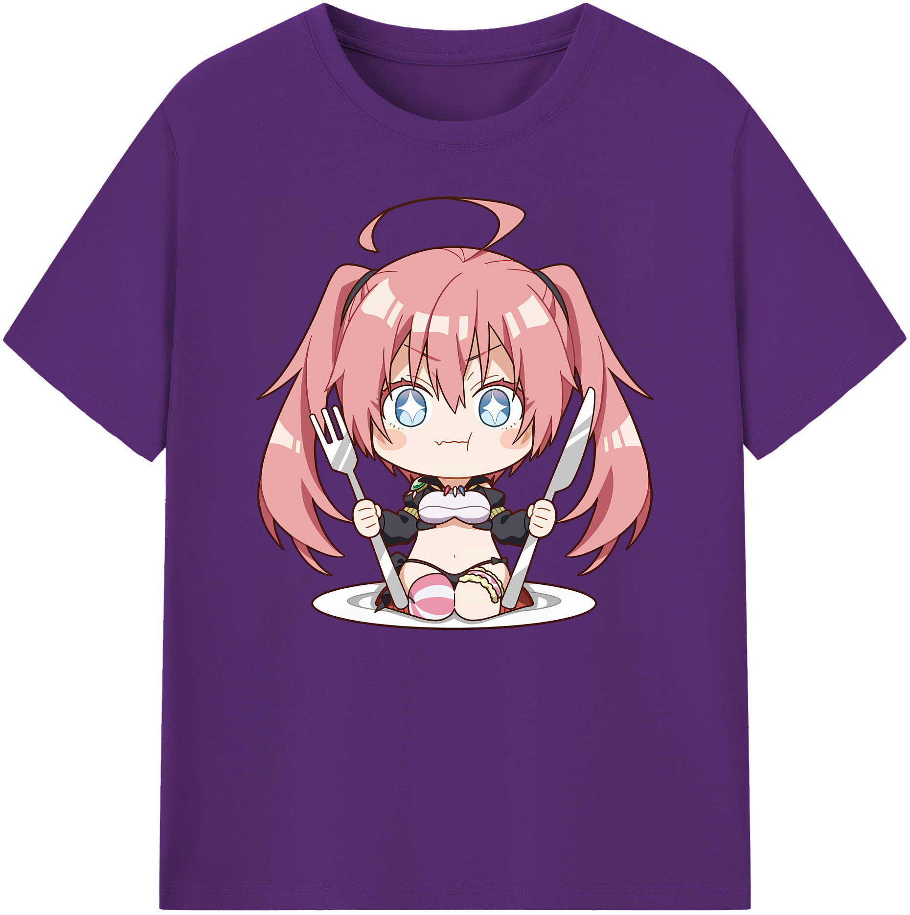 （画像用） 転スラ Regarding Reincarnated to Slime 綿100％ メンズ半袖Tシャツ｜肌触りやわらか＆通気性