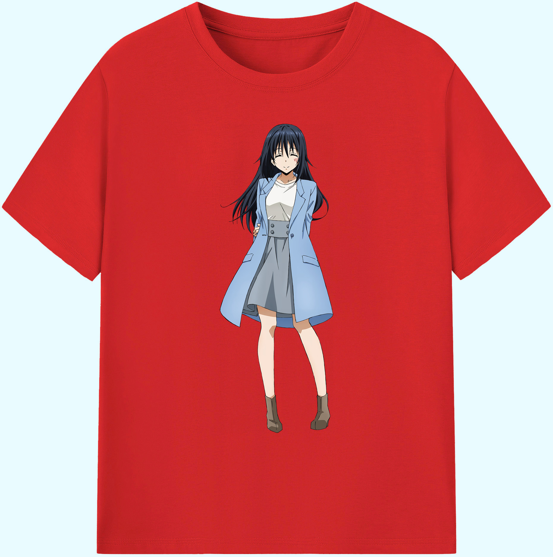 （画像用） 転スラ Regarding Reincarnated to Slime 綿100％ メンズ半袖Tシャツ｜肌触りやわらか＆通気性