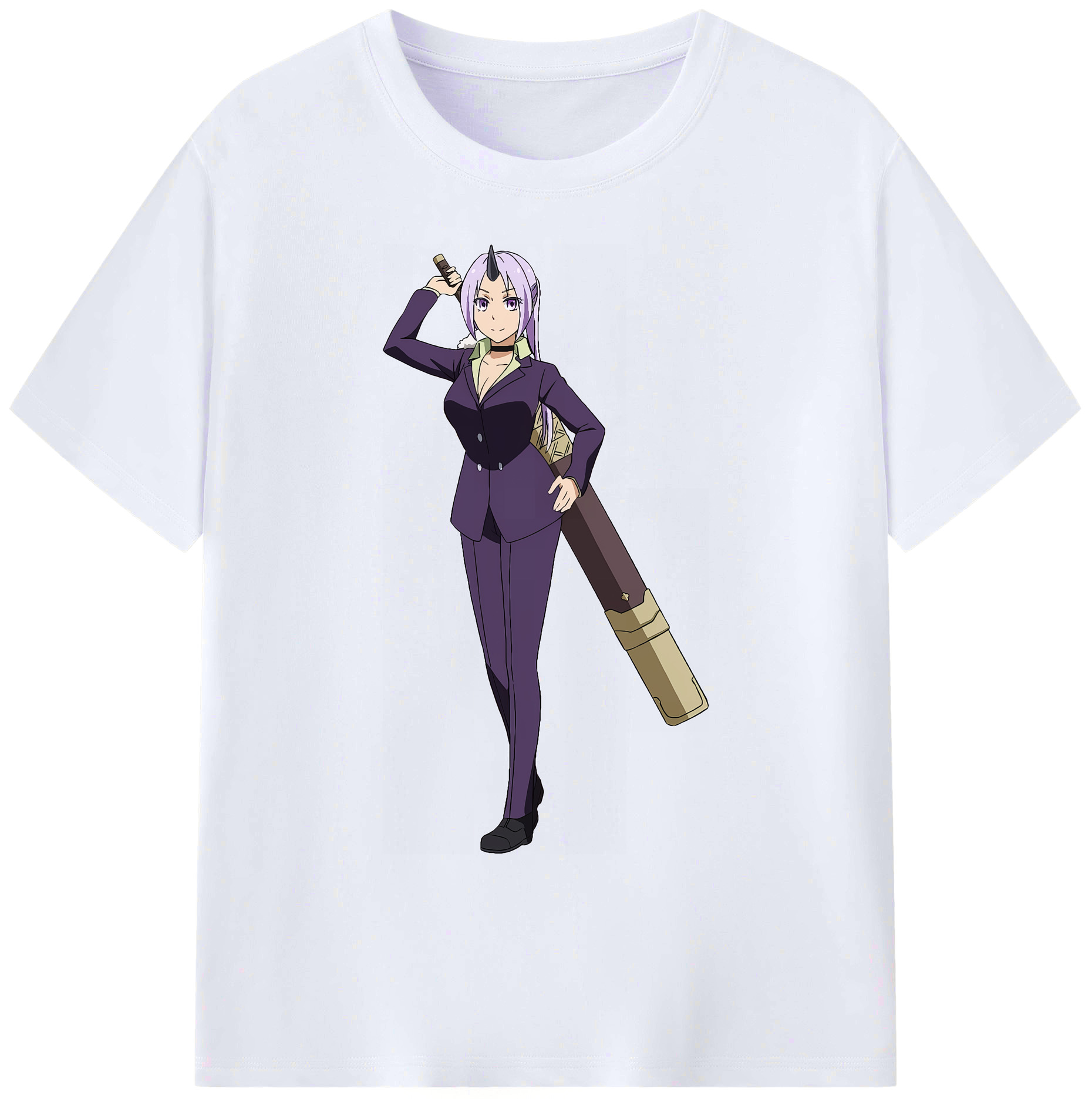 （画像用） 転スラ Regarding Reincarnated to Slime 綿100％ メンズ半袖Tシャツ｜肌触りやわらか＆通気性