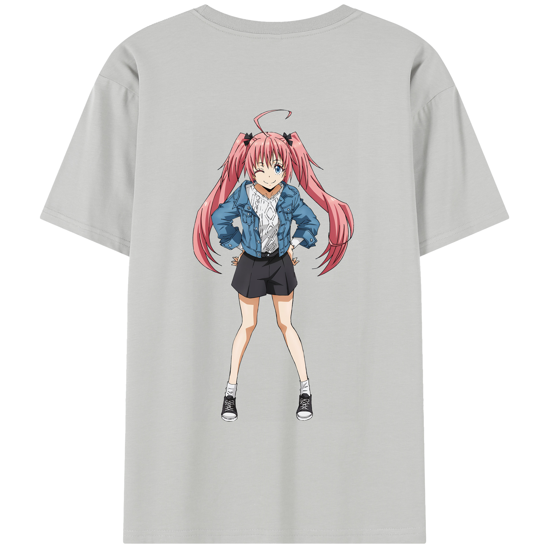 （画像用） 転スラ Regarding Reincarnated to Slime レディース半袖Tシャツ(バックプリント)