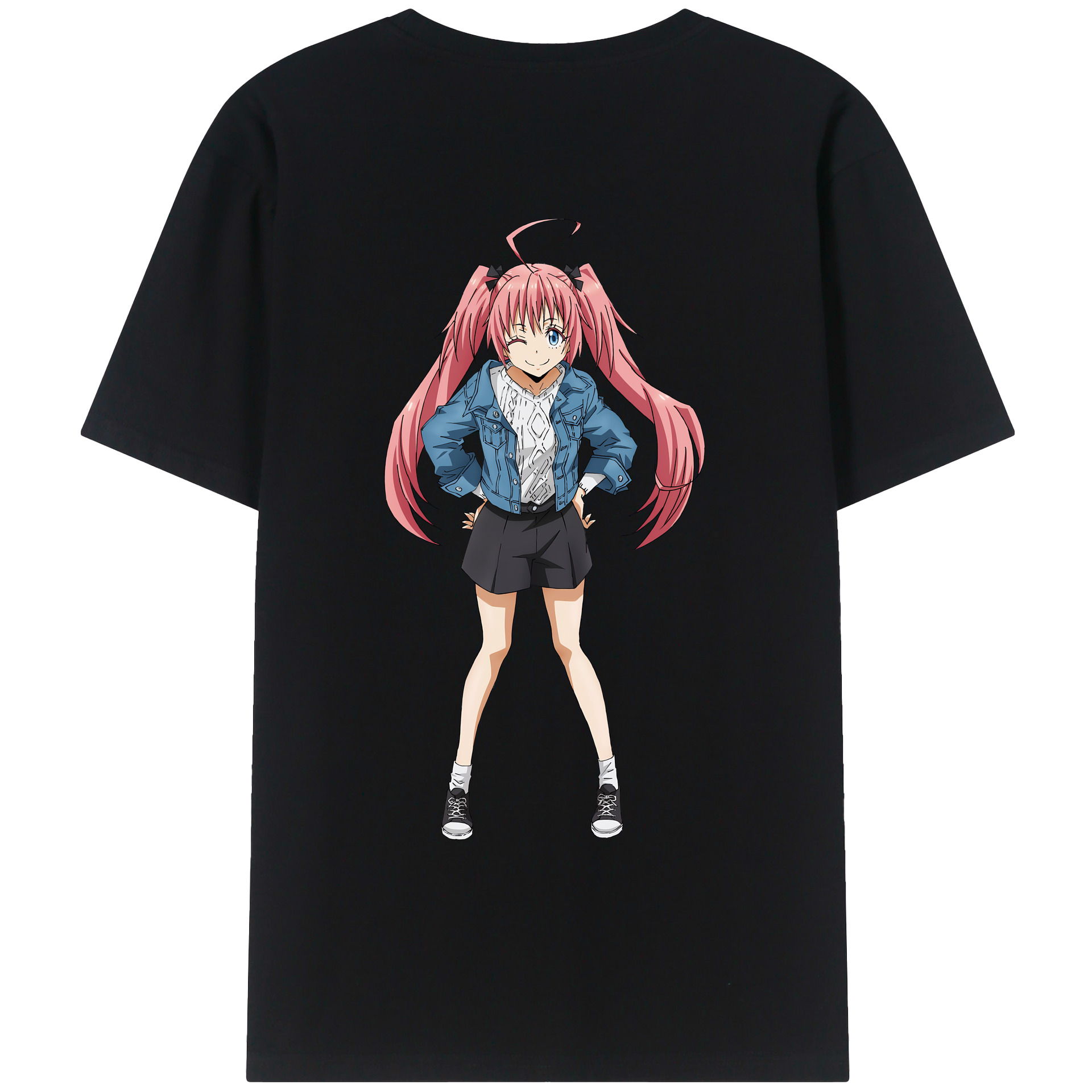 （画像用） 転スラ Regarding Reincarnated to Slime レディース半袖Tシャツ(バックプリント)
