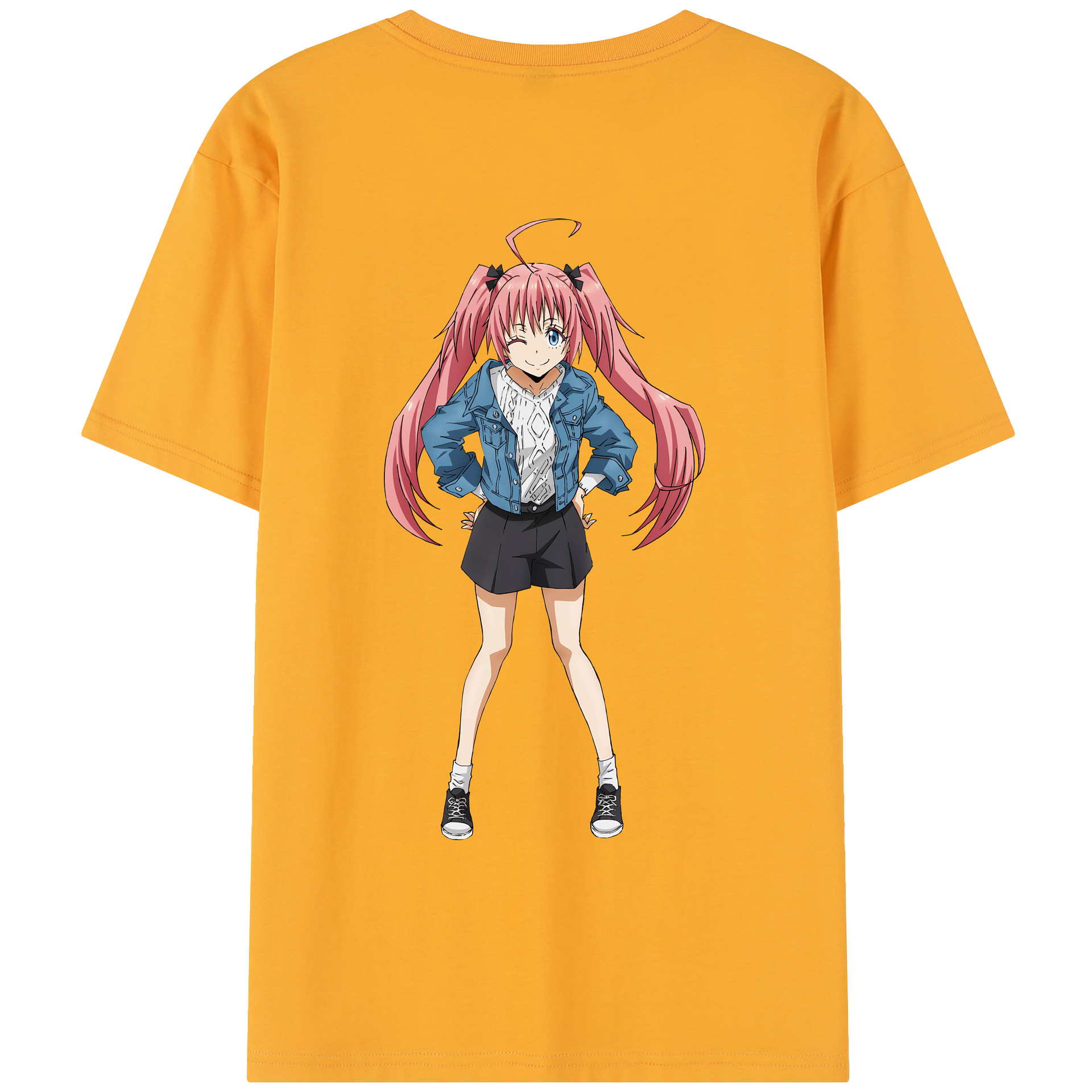 （画像用） 転スラ Regarding Reincarnated to Slime レディース半袖Tシャツ(バックプリント)