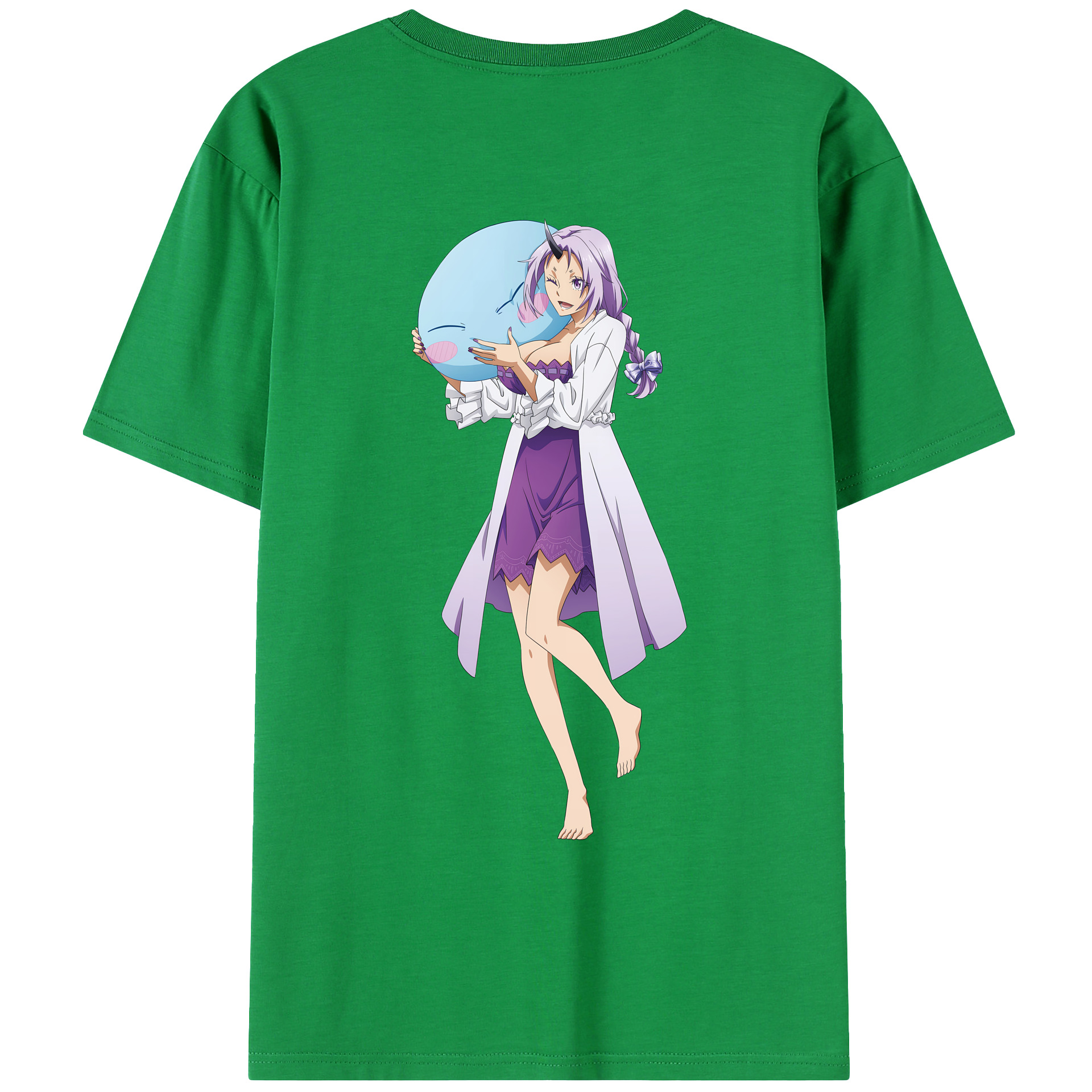 （画像用） 転スラ Regarding Reincarnated to Slime レディース半袖Tシャツ(バックプリント)