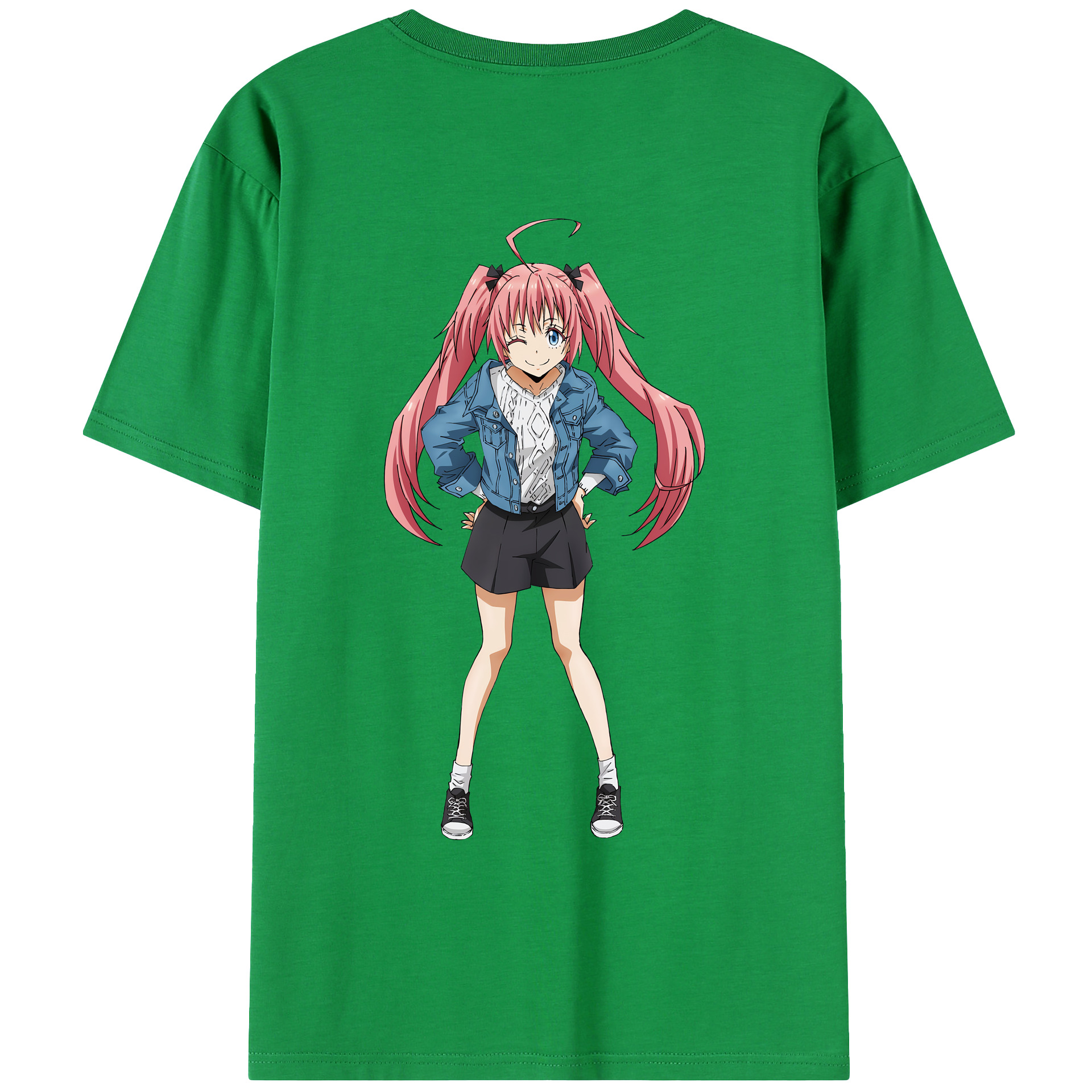 （画像用） 転スラ Regarding Reincarnated to Slime レディース半袖Tシャツ(バックプリント)