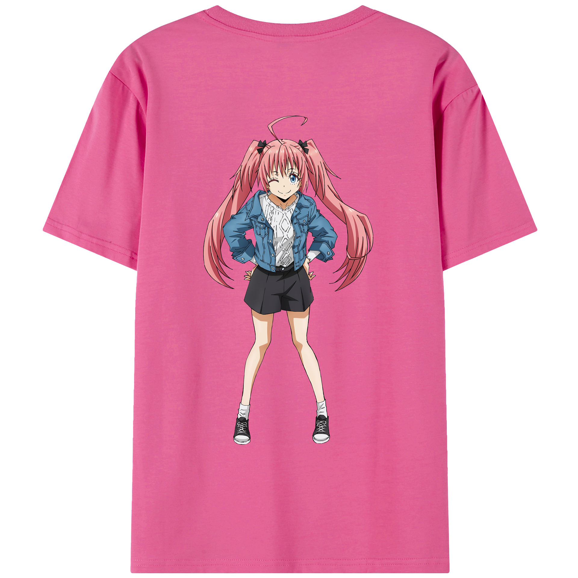 （画像用） 転スラ Regarding Reincarnated to Slime レディース半袖Tシャツ(バックプリント)