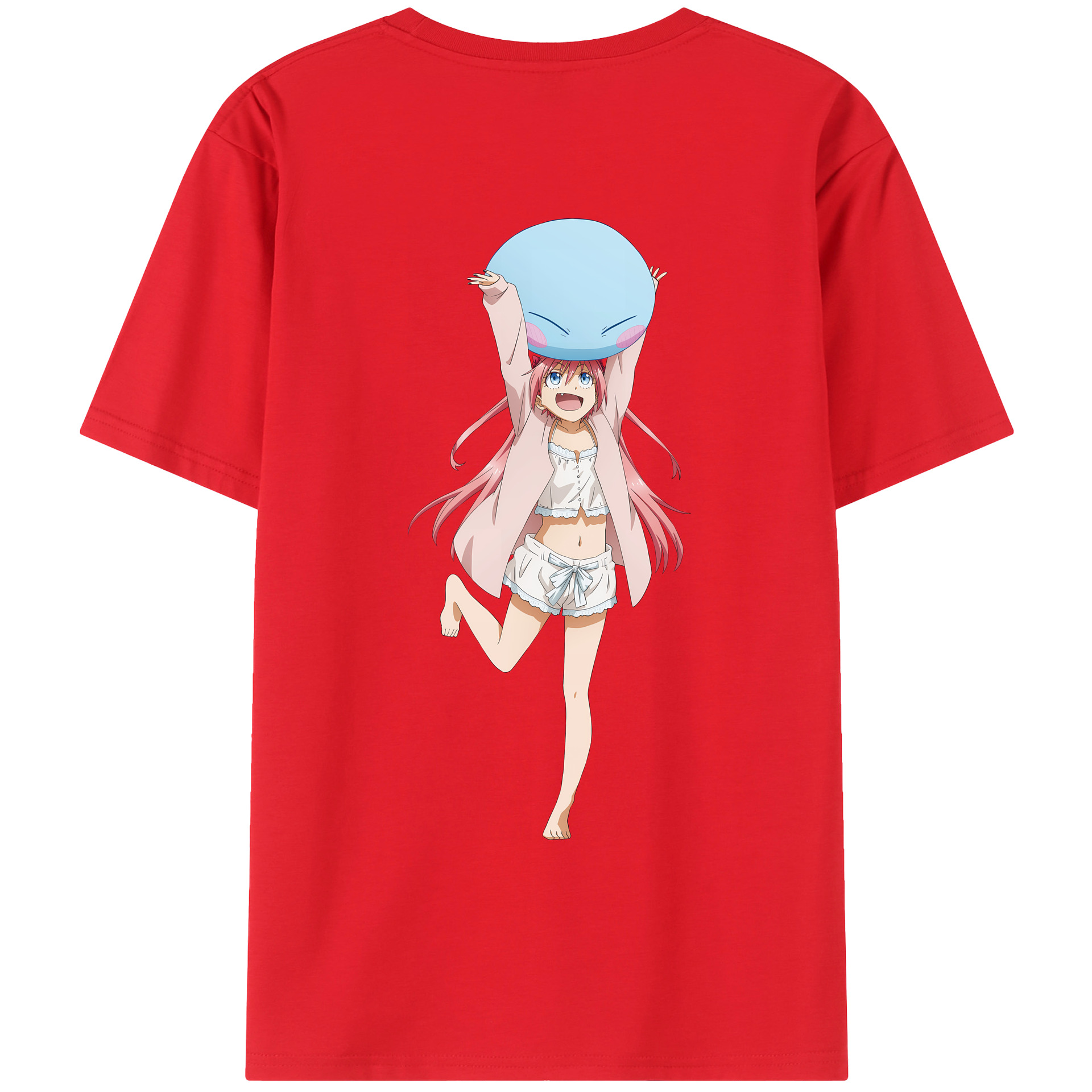 （画像用） 転スラ Regarding Reincarnated to Slime レディース半袖Tシャツ(バックプリント)