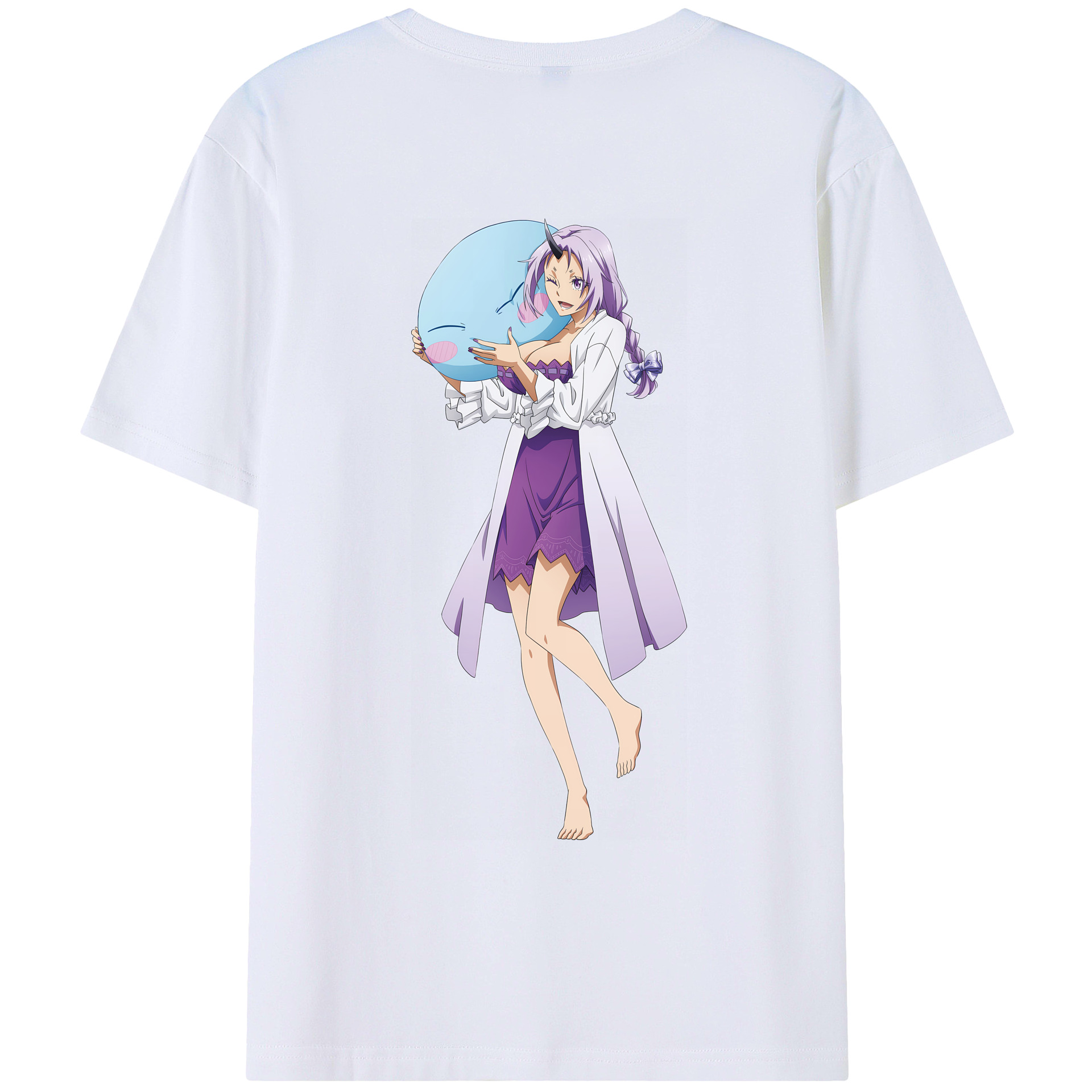 （画像用） 転スラ Regarding Reincarnated to Slime レディース半袖Tシャツ(バックプリント)