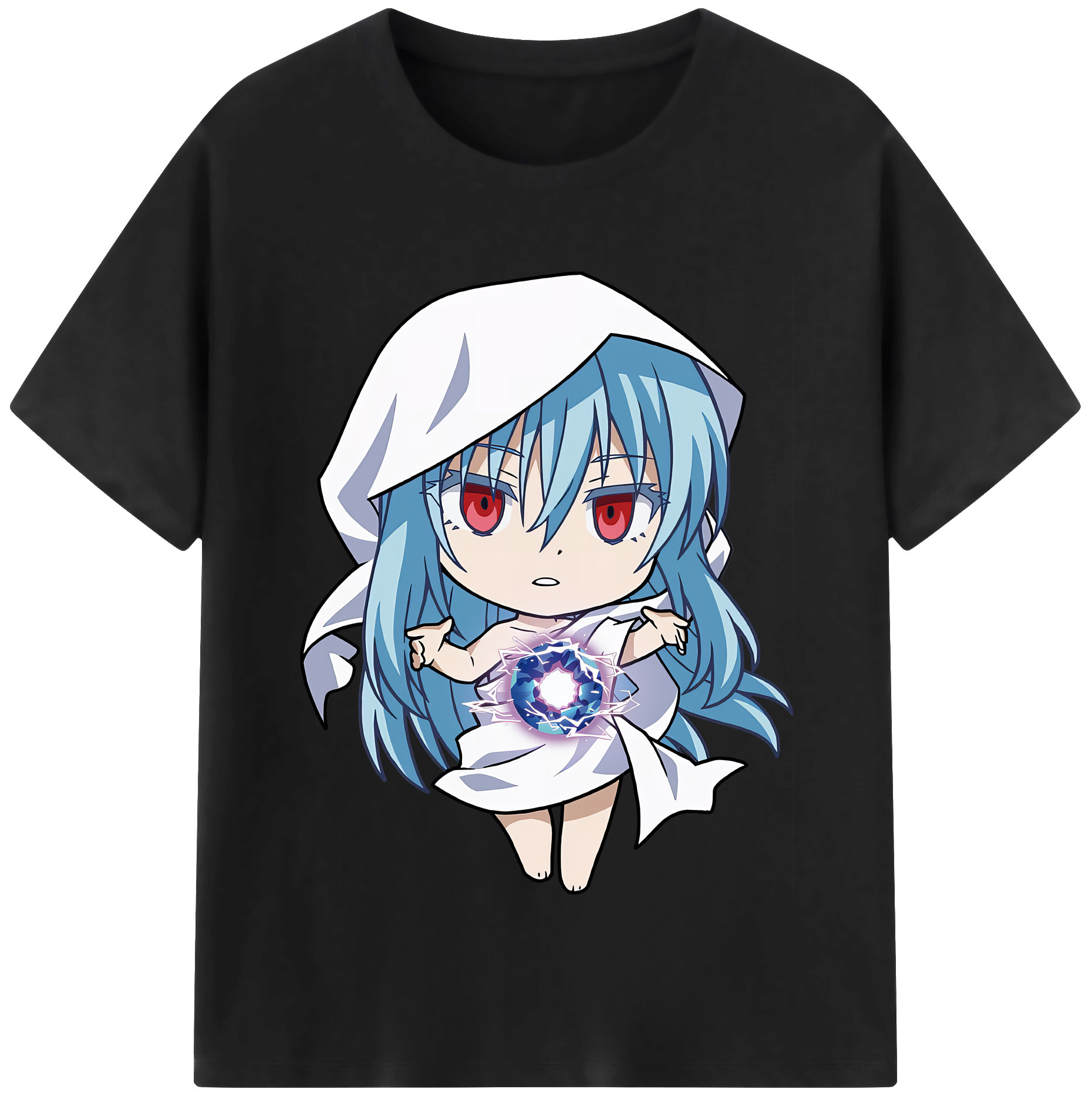 （画像用） 転スラ Regarding Reincarnated to Slime レディースカジュアルプリントTシャツ（綿100％）