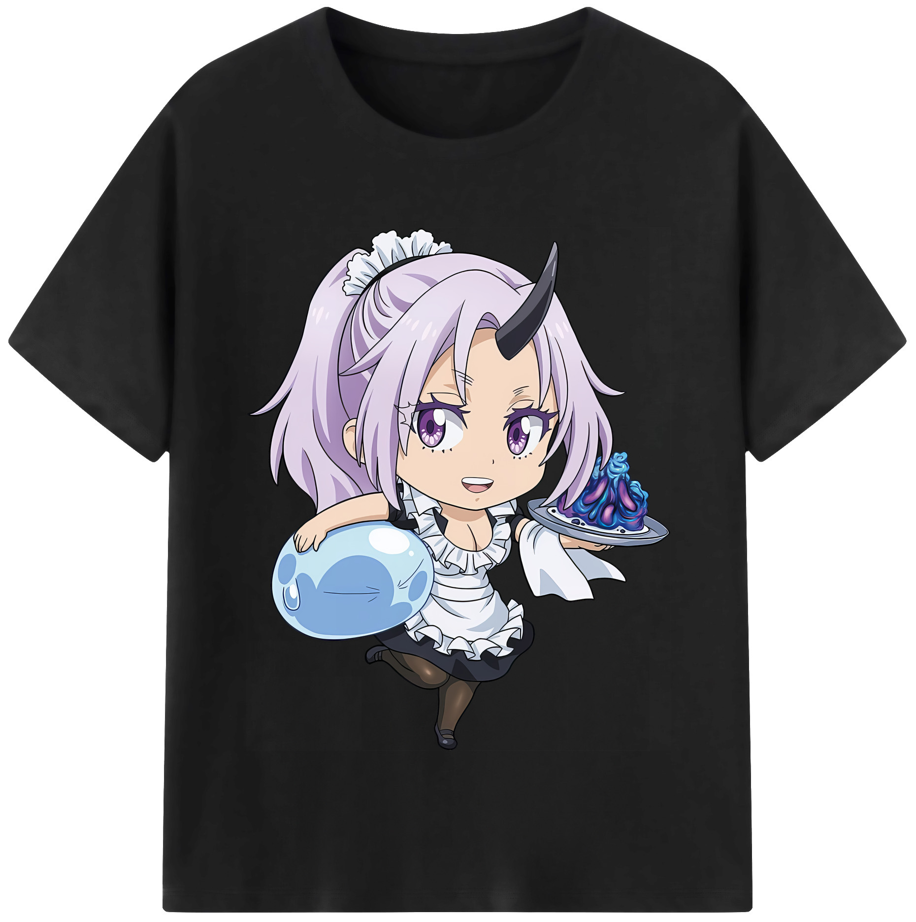 （画像用） 転スラ Regarding Reincarnated to Slime レディースカジュアルプリントTシャツ（綿100％）