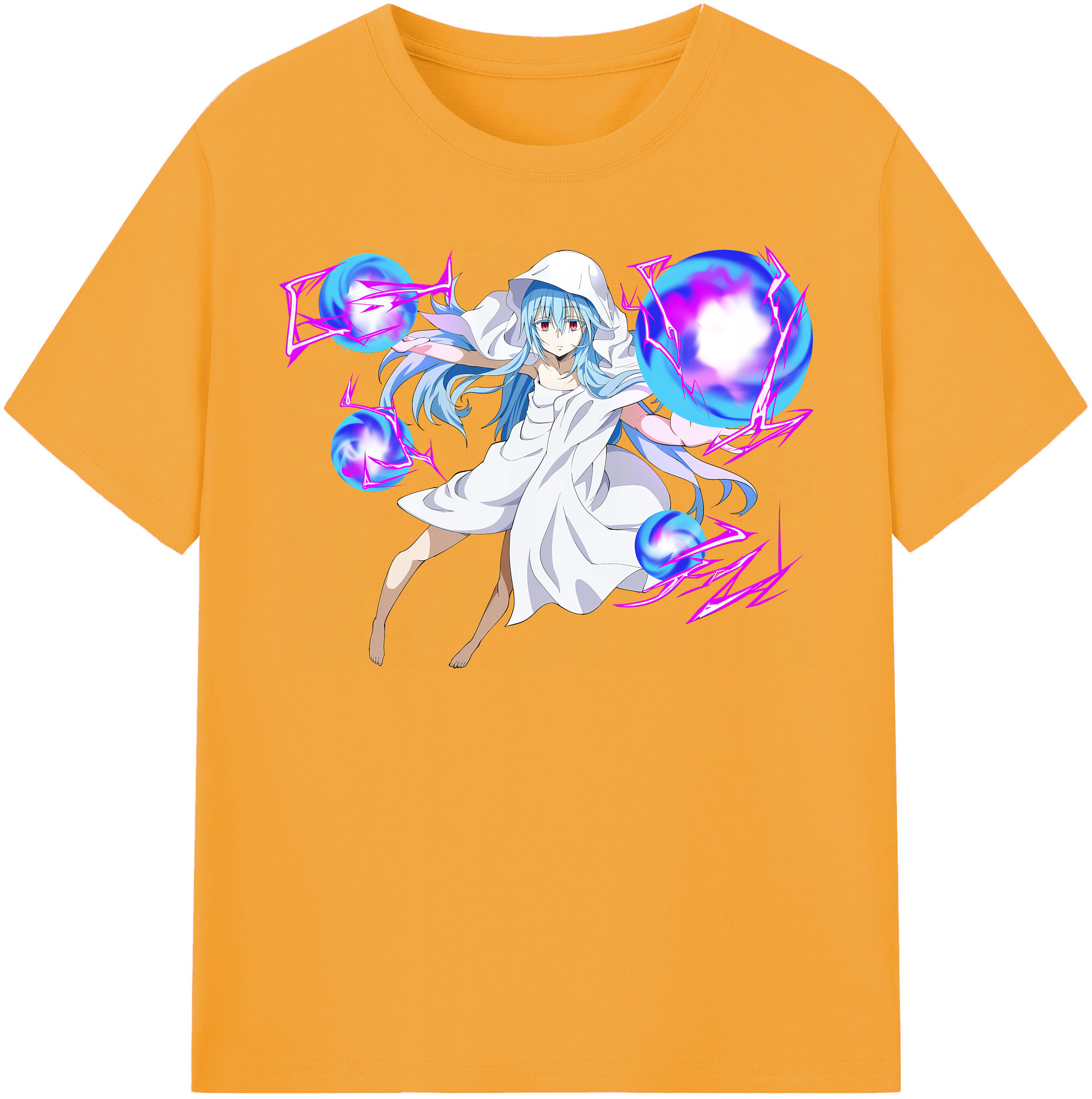 （画像用） 転スラ Regarding Reincarnated to Slime レディースカジュアルプリントTシャツ（綿100％）