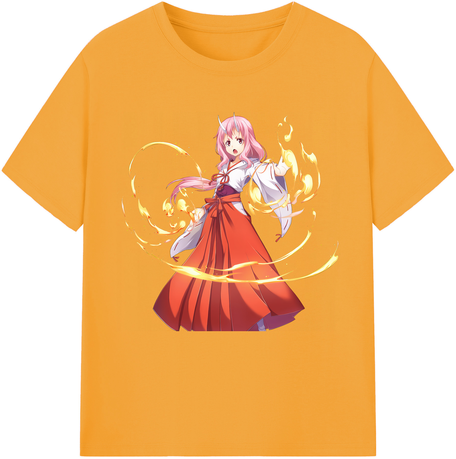 （画像用） 転スラ Regarding Reincarnated to Slime レディースカジュアルプリントTシャツ（綿100％）