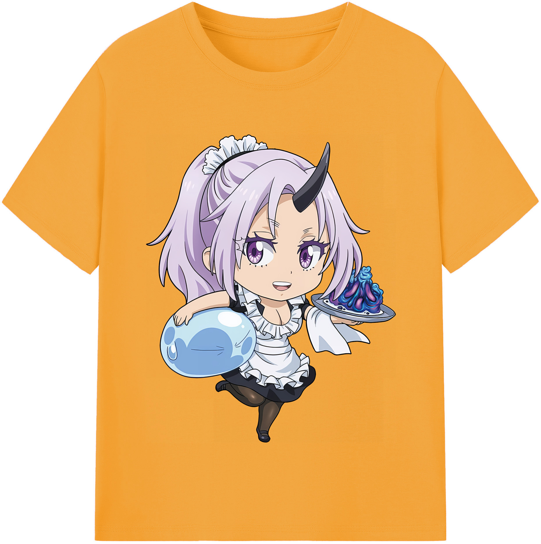 （画像用） 転スラ Regarding Reincarnated to Slime レディースカジュアルプリントTシャツ（綿100％）