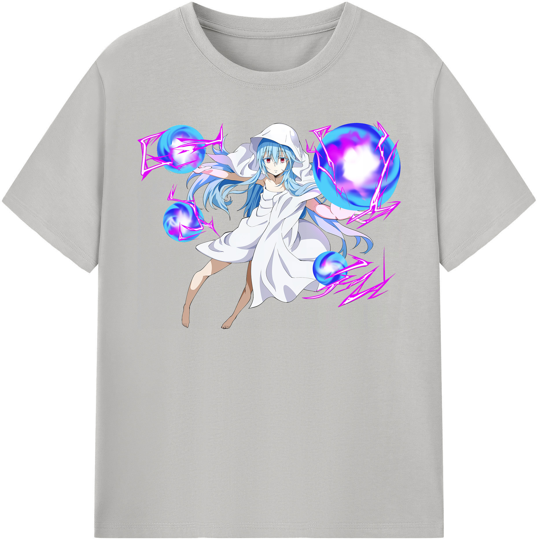 （画像用） 転スラ Regarding Reincarnated to Slime レディースカジュアルプリントTシャツ（綿100％）