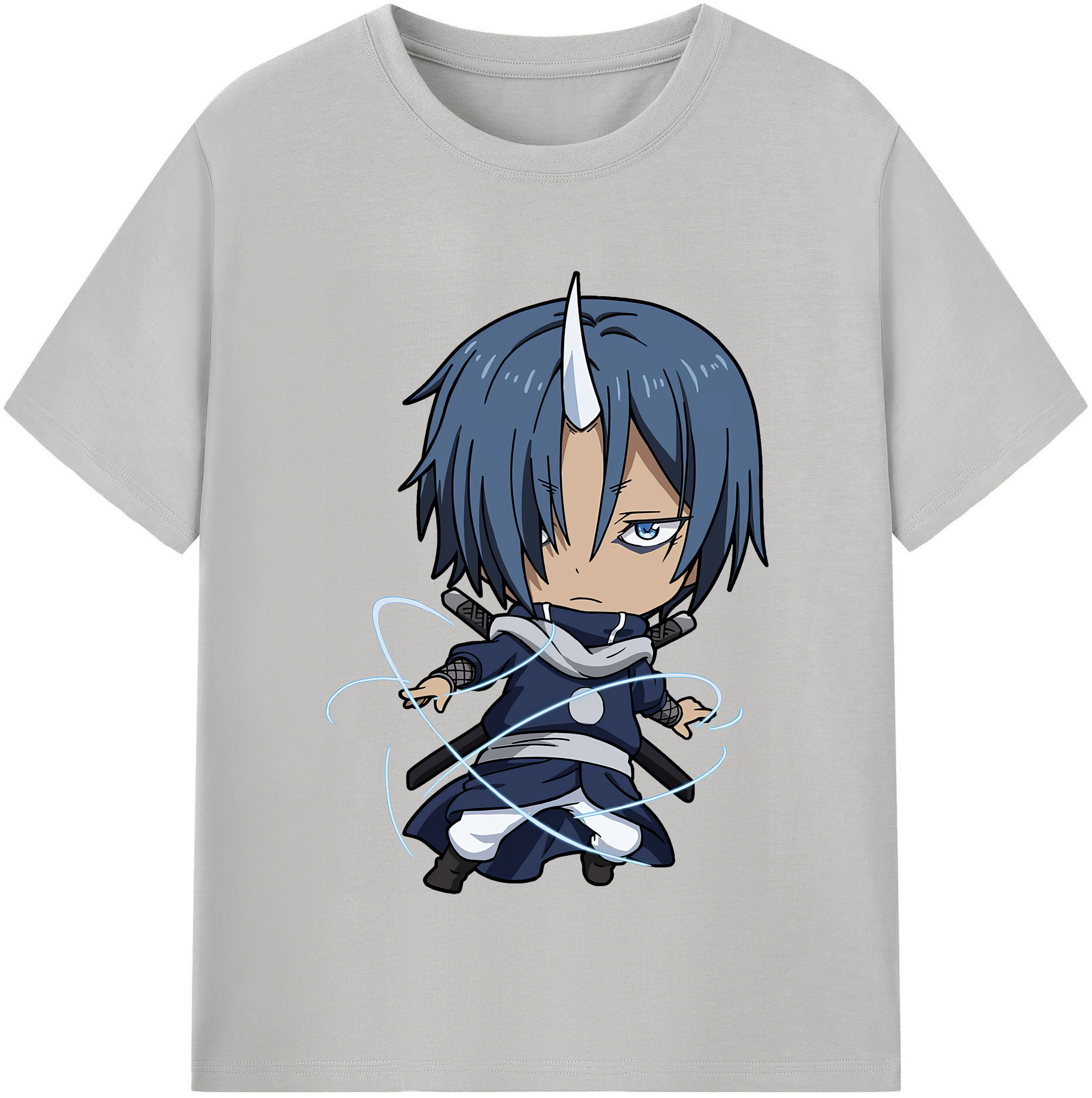 （画像用） 転スラ Regarding Reincarnated to Slime レディースカジュアルプリントTシャツ（綿100％）
