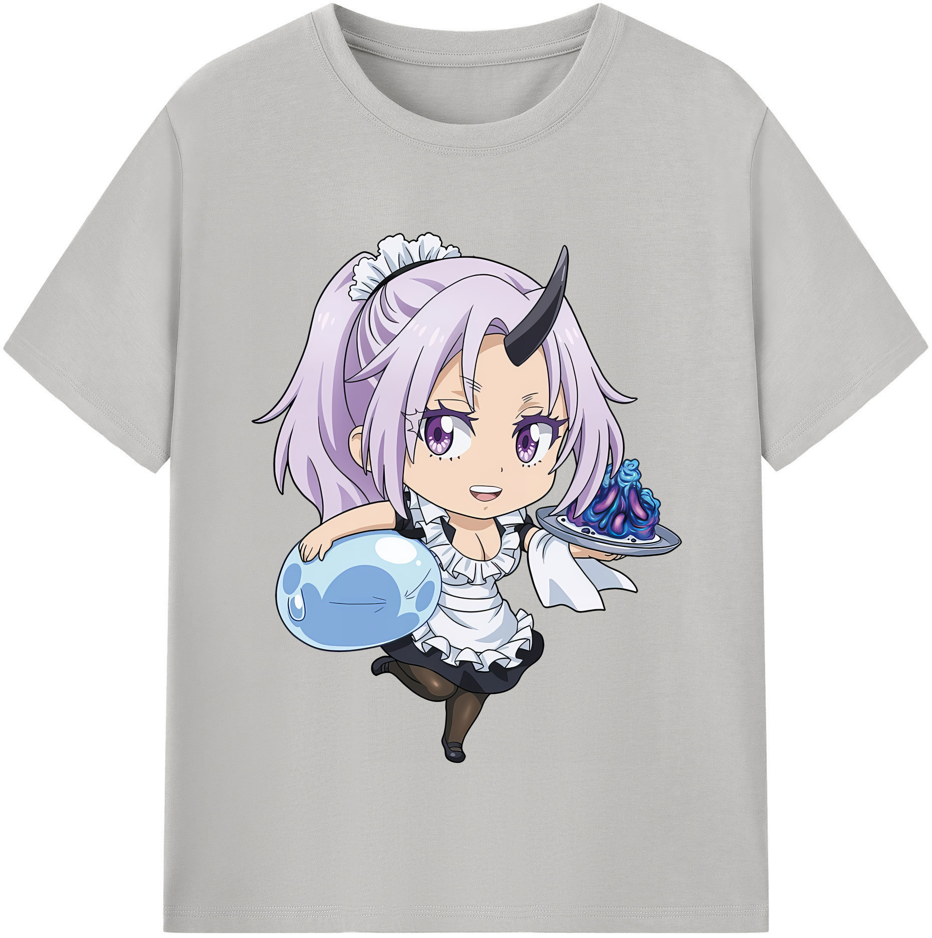 （画像用） 転スラ Regarding Reincarnated to Slime レディースカジュアルプリントTシャツ（綿100％）