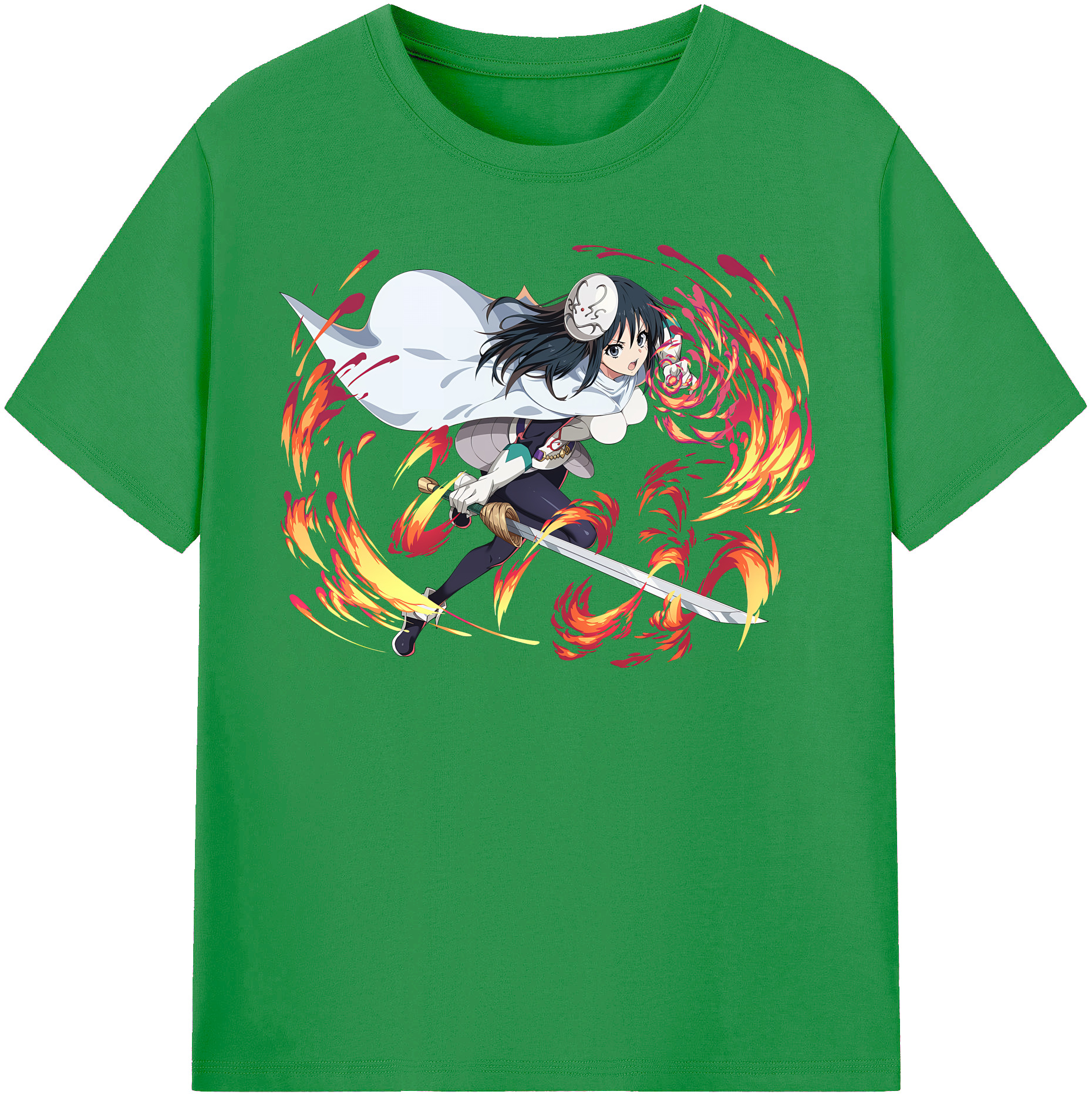 （画像用） 転スラ Regarding Reincarnated to Slime レディースカジュアルプリントTシャツ（綿100％）
