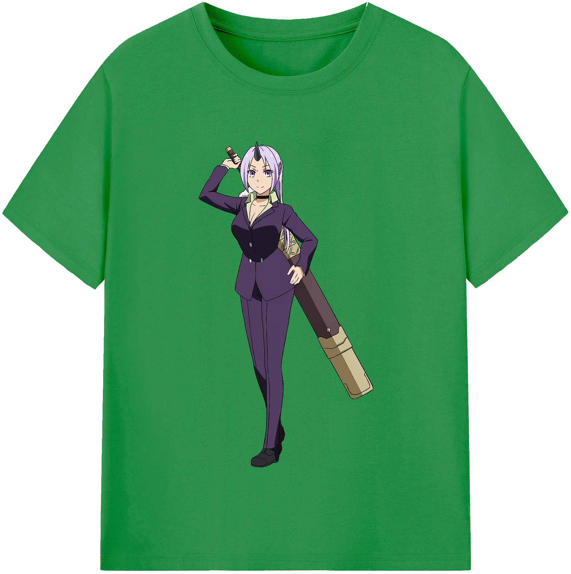 （画像用） 転スラ Regarding Reincarnated to Slime レディースカジュアルプリントTシャツ（綿100％）