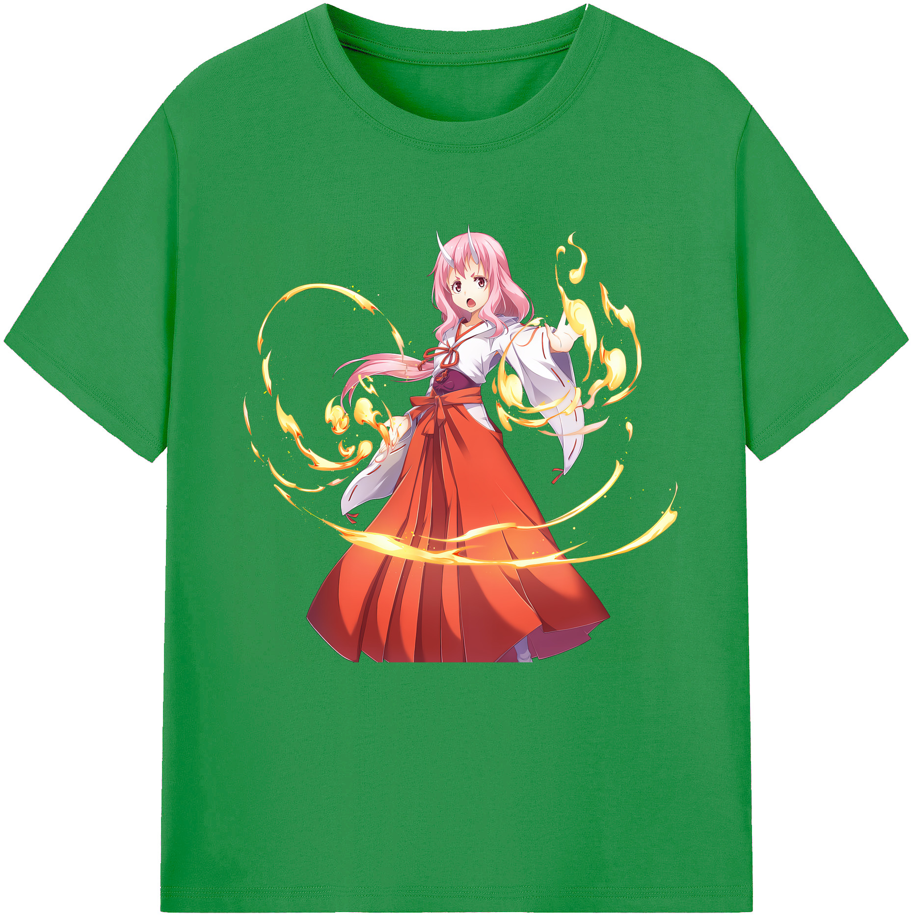 （画像用） 転スラ Regarding Reincarnated to Slime レディースカジュアルプリントTシャツ（綿100％）