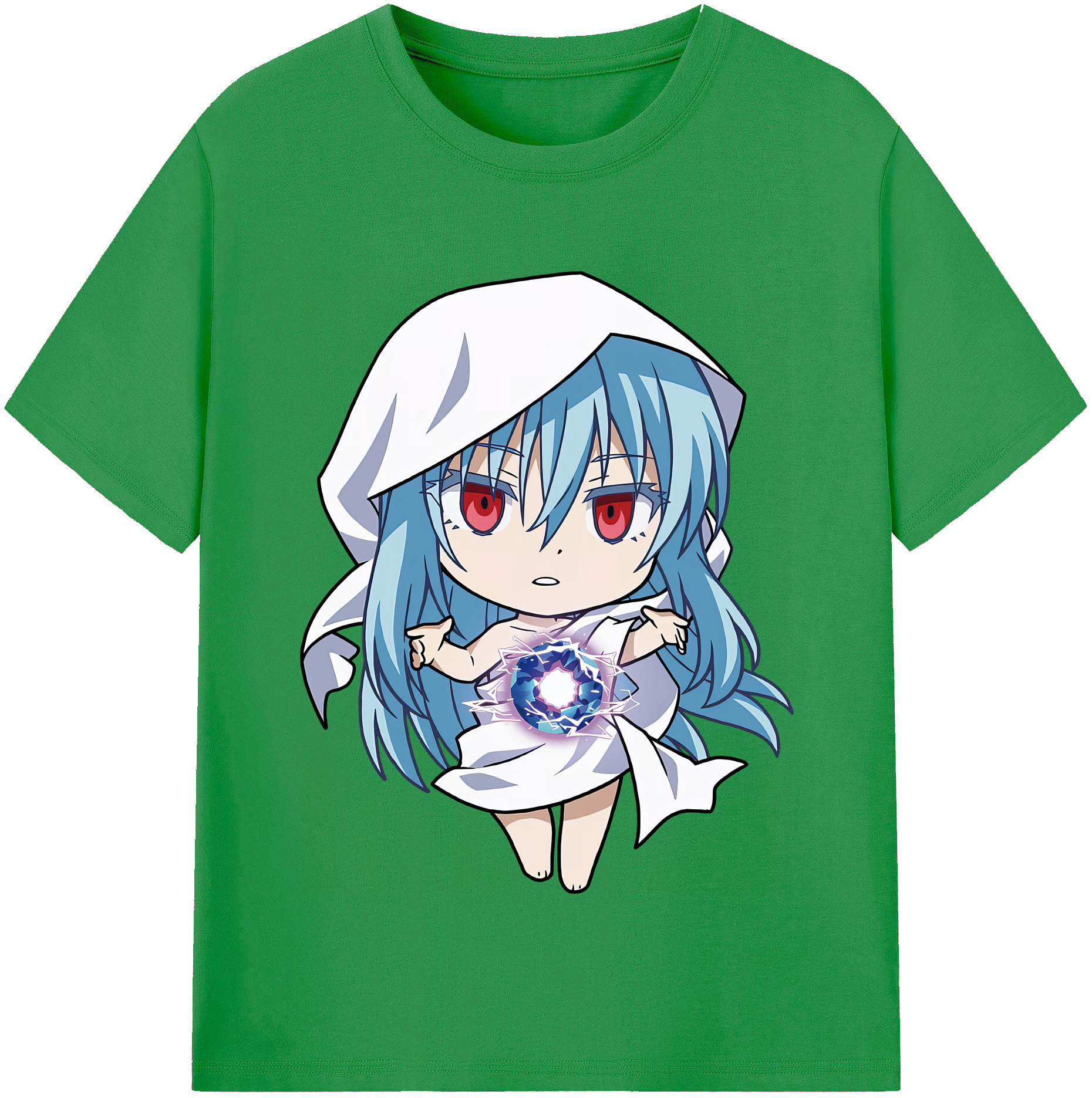 （画像用） 転スラ Regarding Reincarnated to Slime レディースカジュアルプリントTシャツ（綿100％）