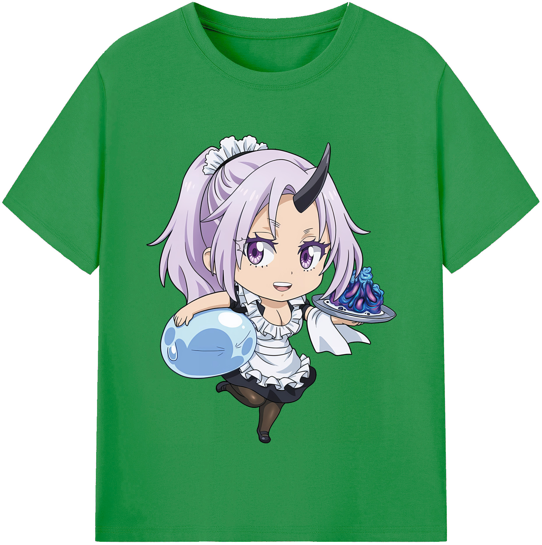 （画像用） 転スラ Regarding Reincarnated to Slime レディースカジュアルプリントTシャツ（綿100％）