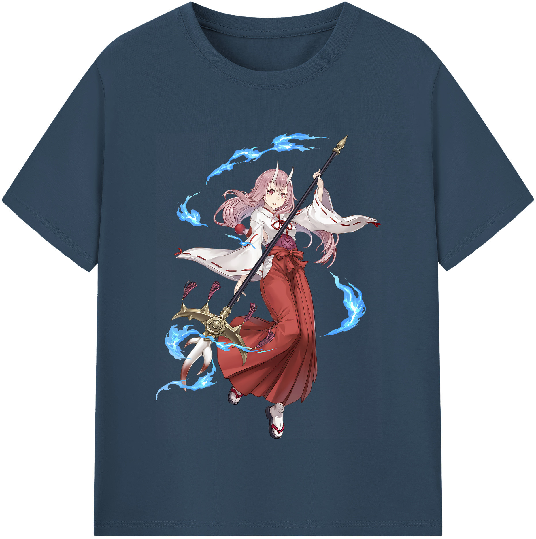 （画像用） 転スラ Regarding Reincarnated to Slime レディースカジュアルプリントTシャツ（綿100％）