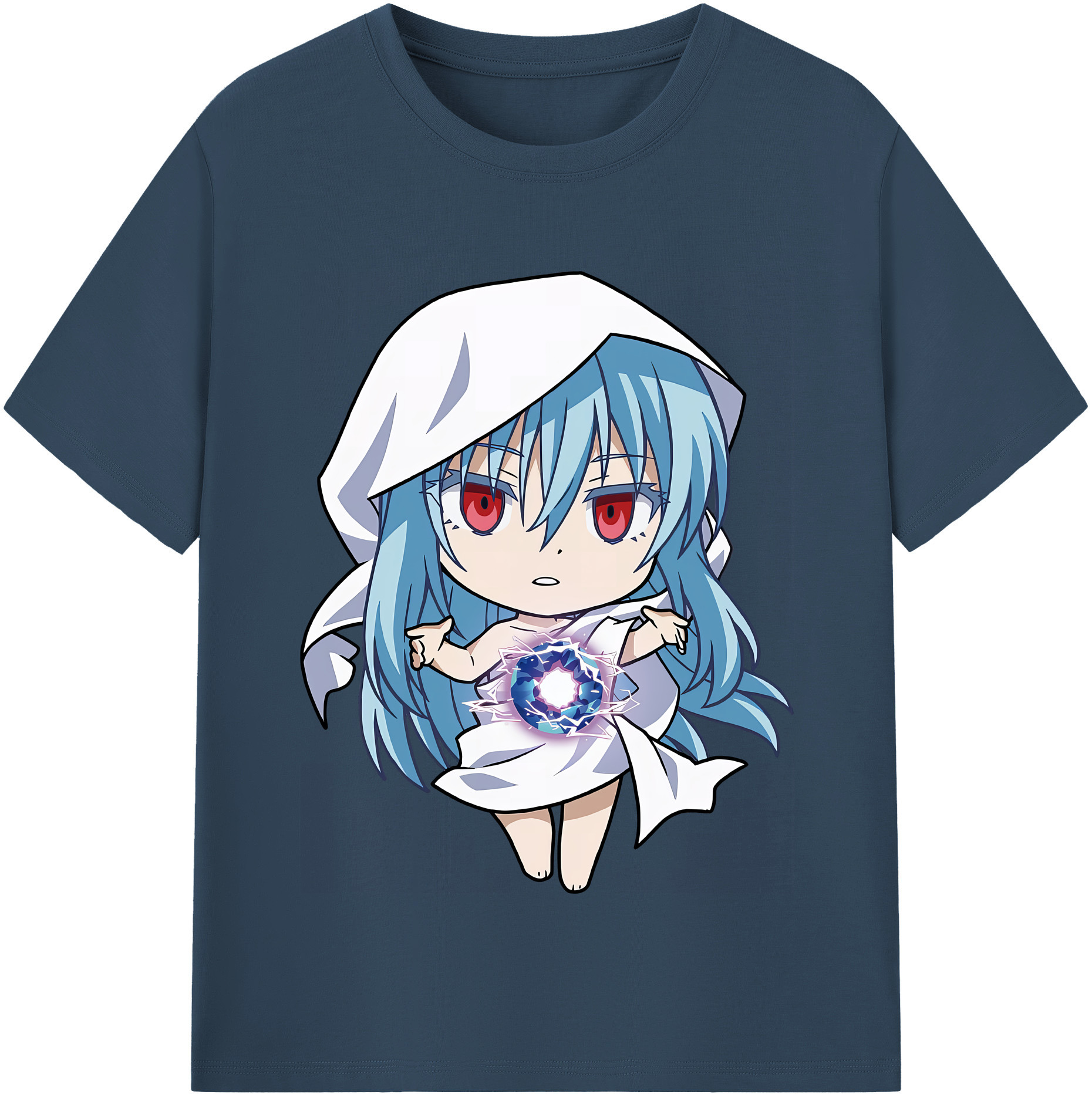 （画像用） 転スラ Regarding Reincarnated to Slime レディースカジュアルプリントTシャツ（綿100％）
