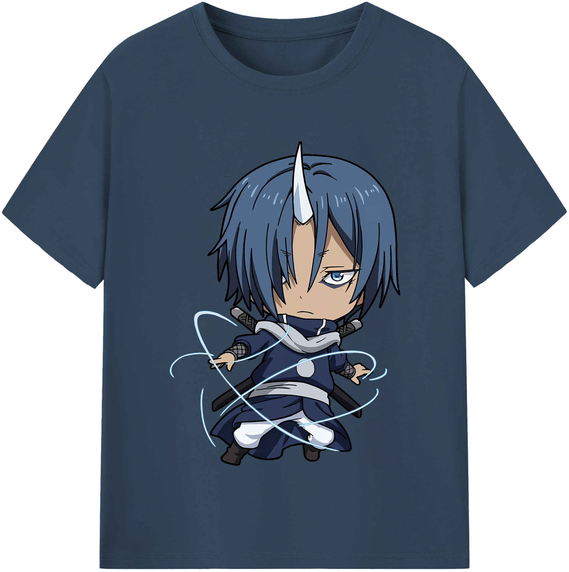 （画像用） 転スラ Regarding Reincarnated to Slime レディースカジュアルプリントTシャツ（綿100％）