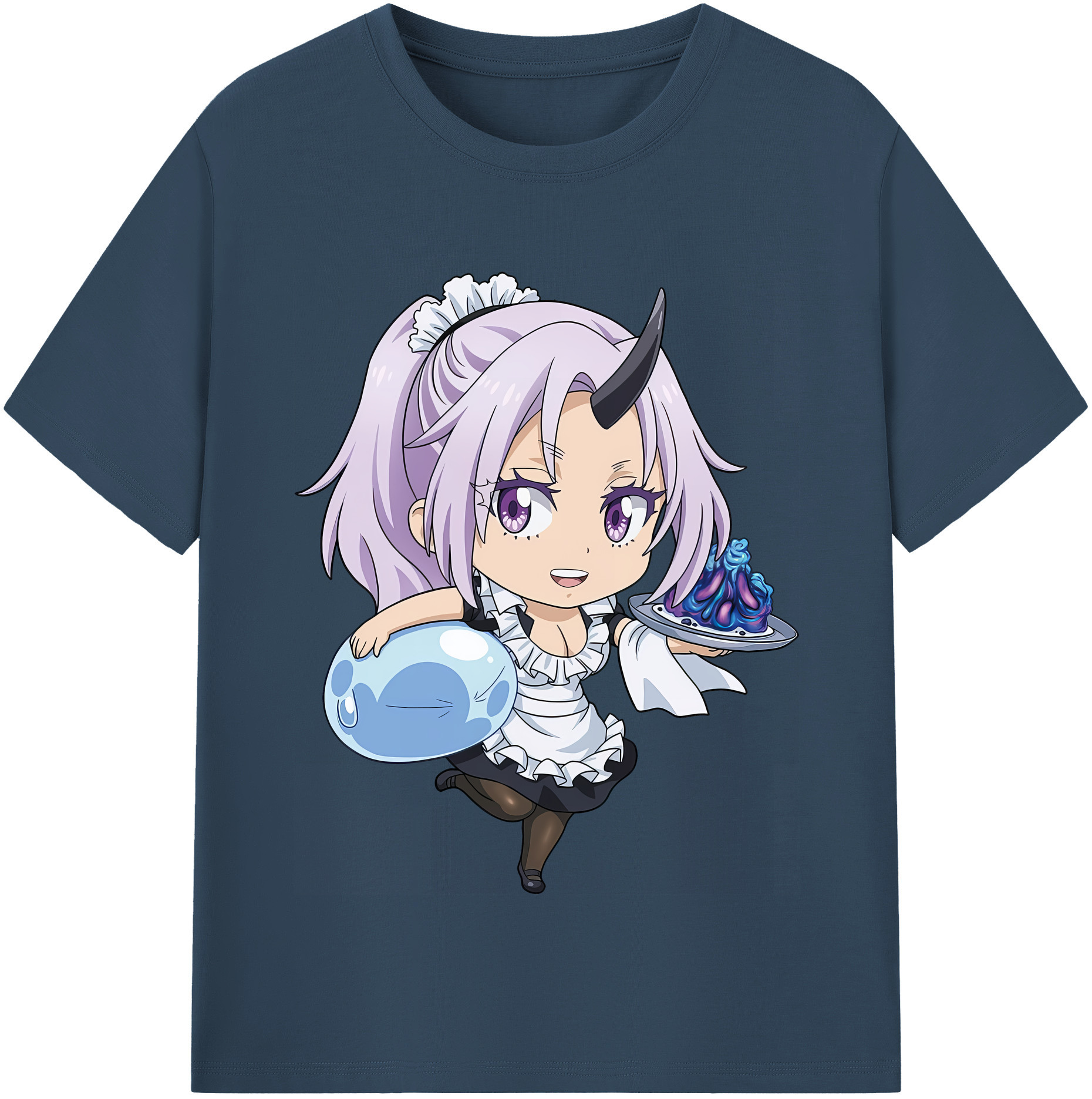 （画像用） 転スラ Regarding Reincarnated to Slime レディースカジュアルプリントTシャツ（綿100％）