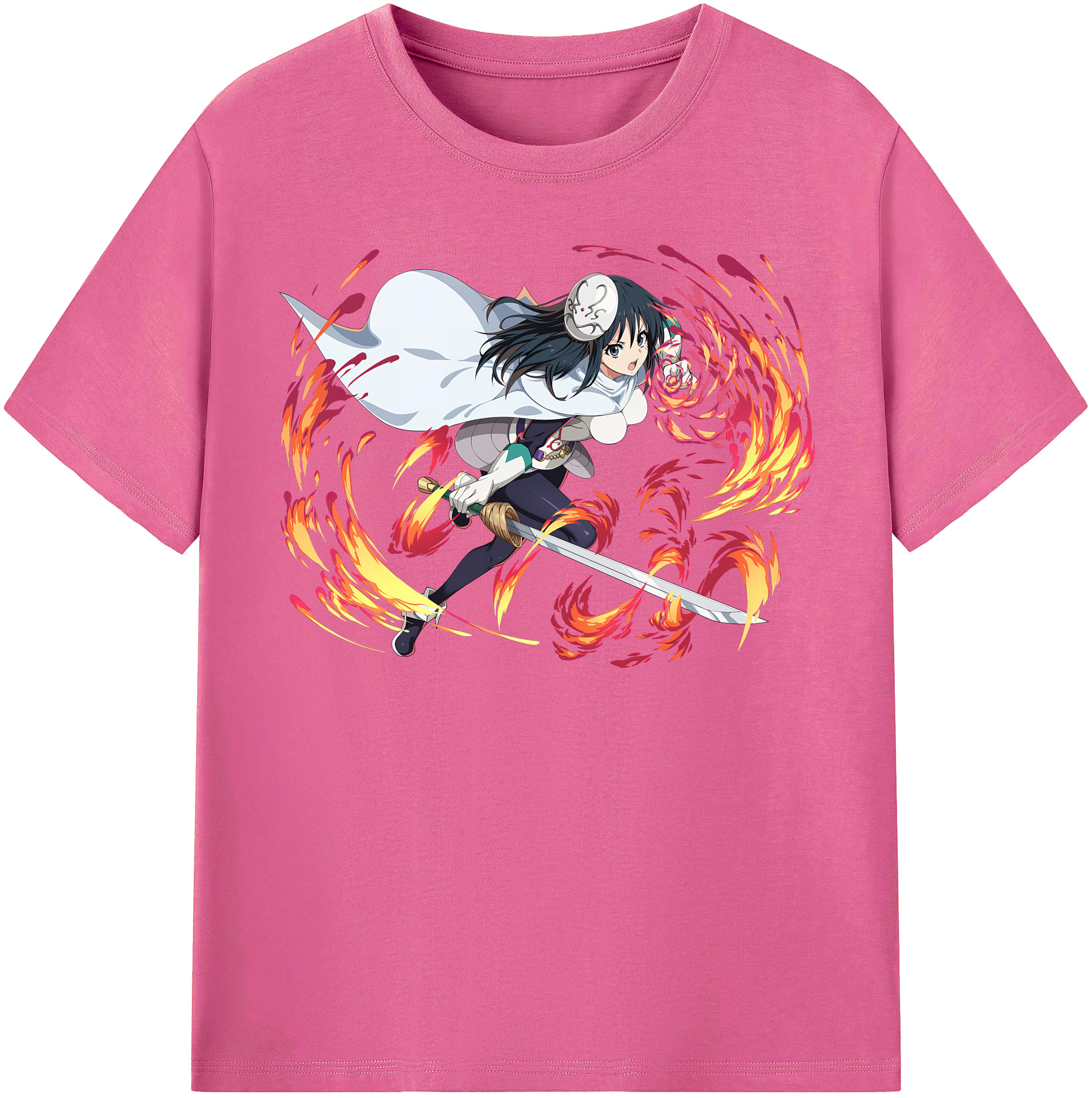 （画像用） 転スラ Regarding Reincarnated to Slime レディースカジュアルプリントTシャツ（綿100％）