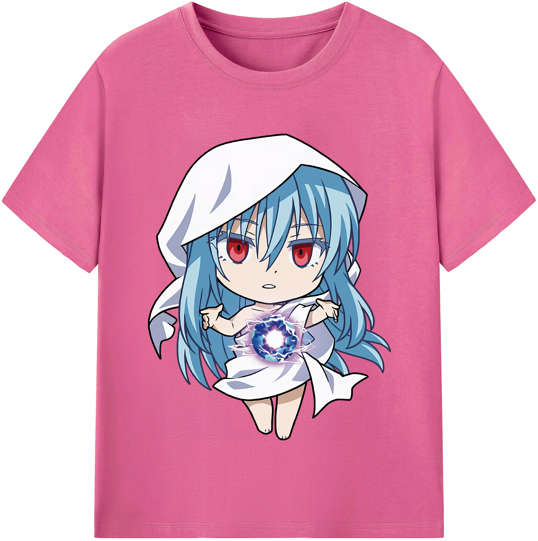 （画像用） 転スラ Regarding Reincarnated to Slime レディースカジュアルプリントTシャツ（綿100％）