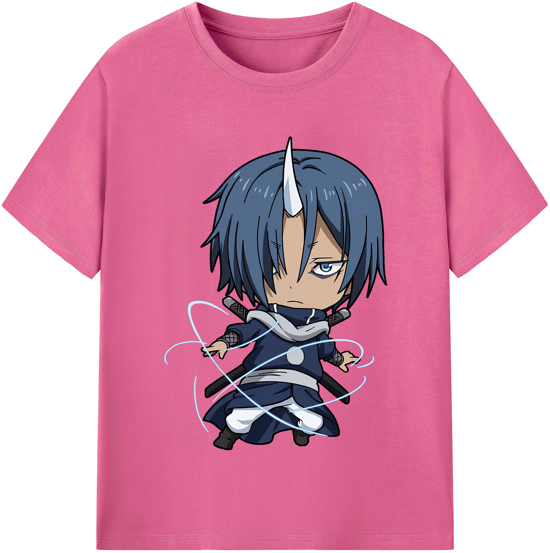 （画像用） 転スラ Regarding Reincarnated to Slime レディースカジュアルプリントTシャツ（綿100％）