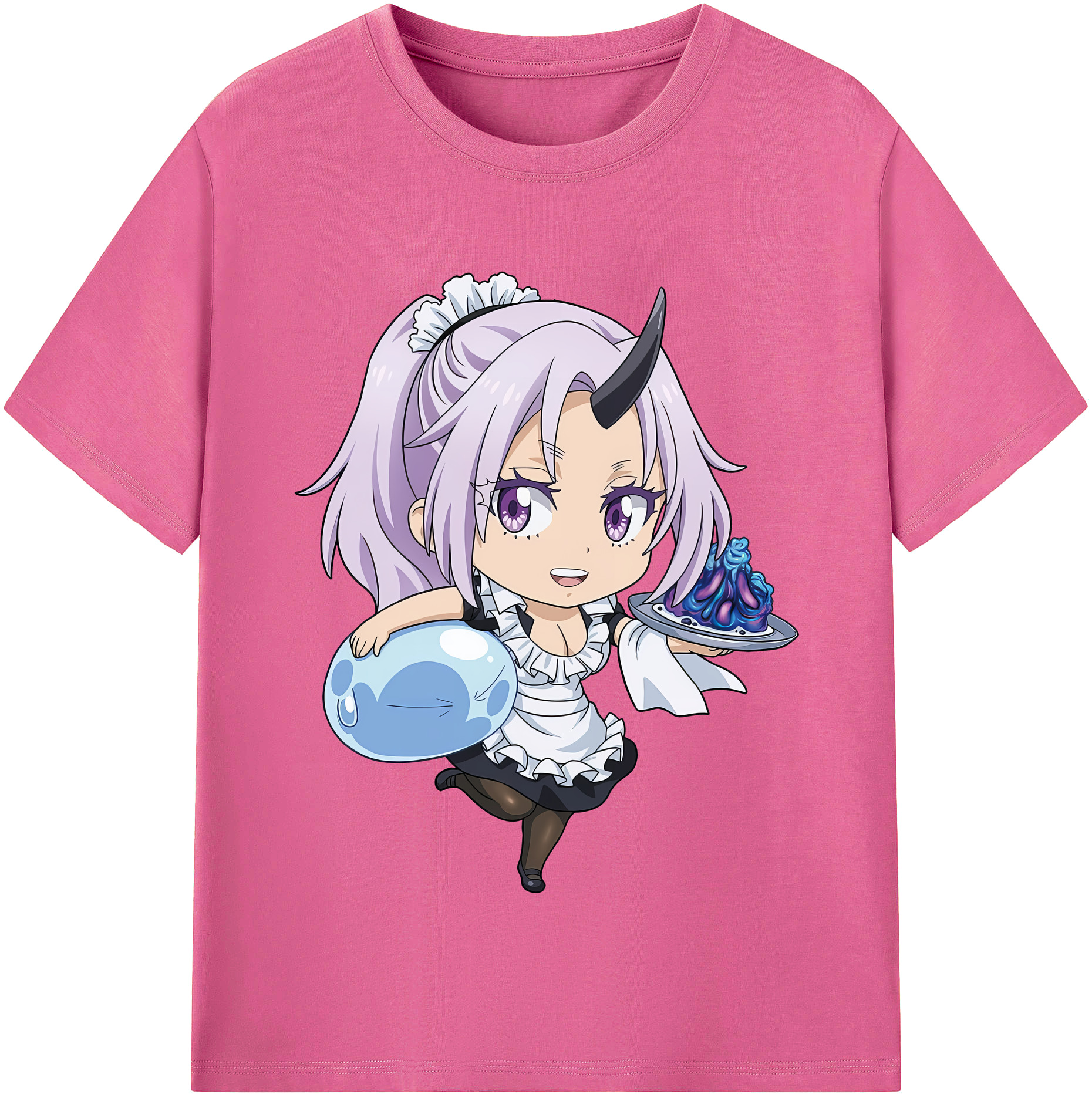 （画像用） 転スラ Regarding Reincarnated to Slime レディースカジュアルプリントTシャツ（綿100％）