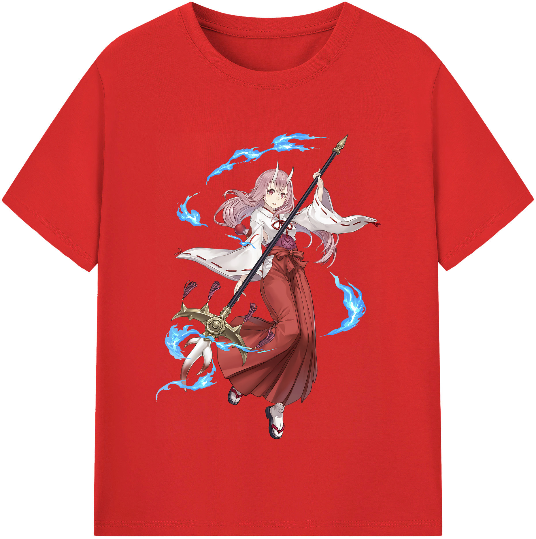 （画像用） 転スラ Regarding Reincarnated to Slime レディースカジュアルプリントTシャツ（綿100％）
