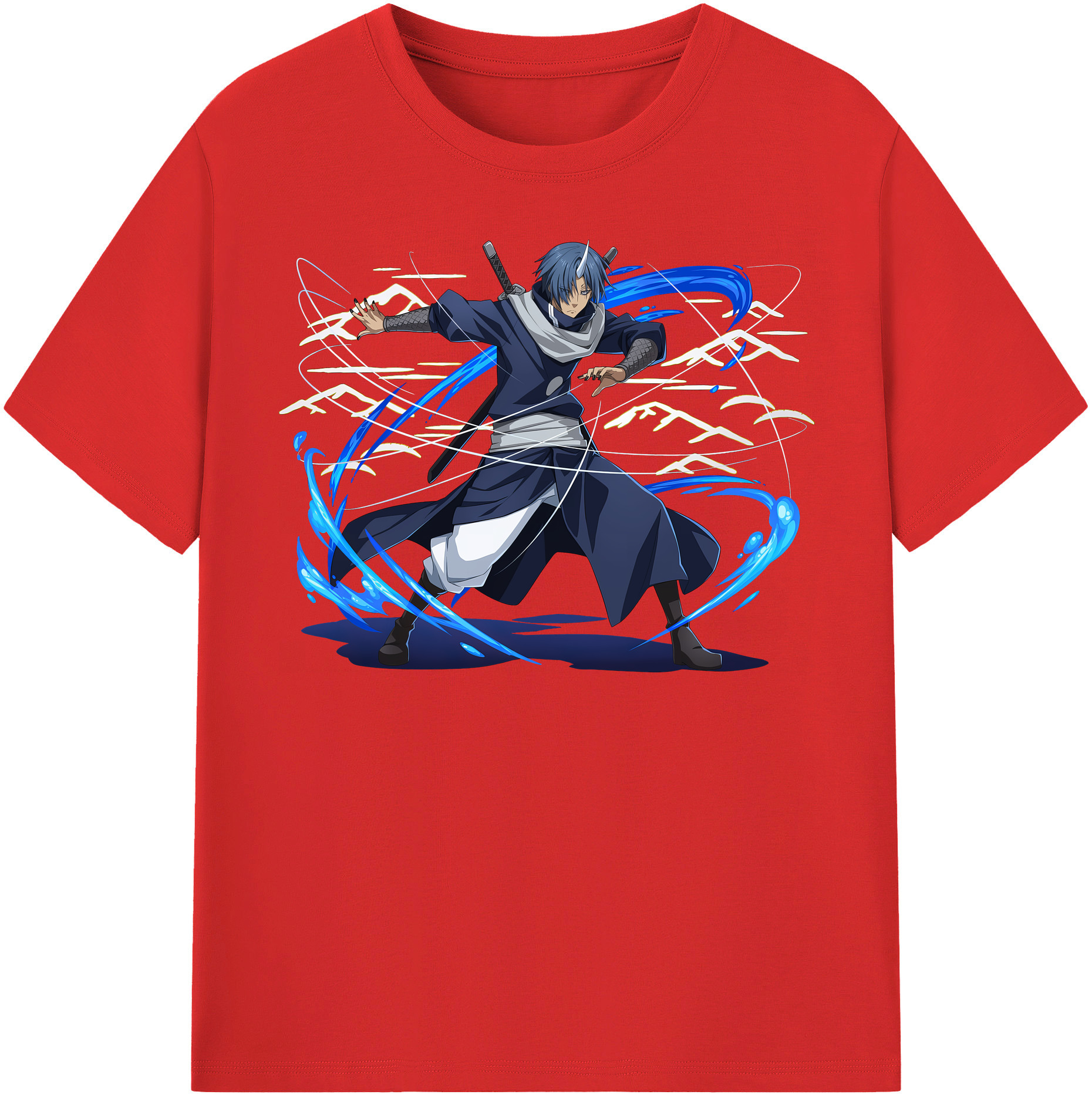 （画像用） 転スラ Regarding Reincarnated to Slime レディースカジュアルプリントTシャツ（綿100％）