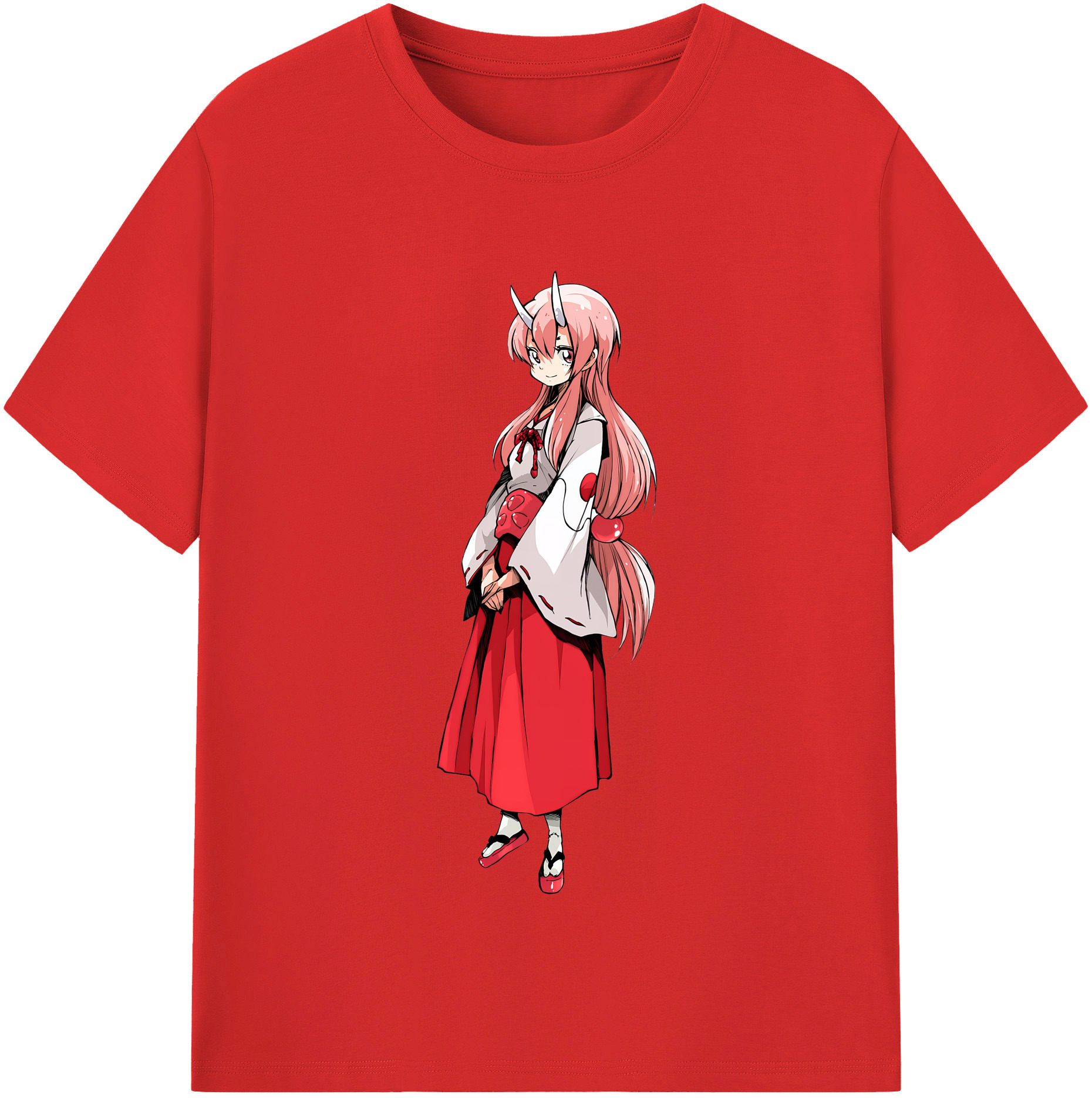 （画像用） 転スラ Regarding Reincarnated to Slime レディースカジュアルプリントTシャツ（綿100％）
