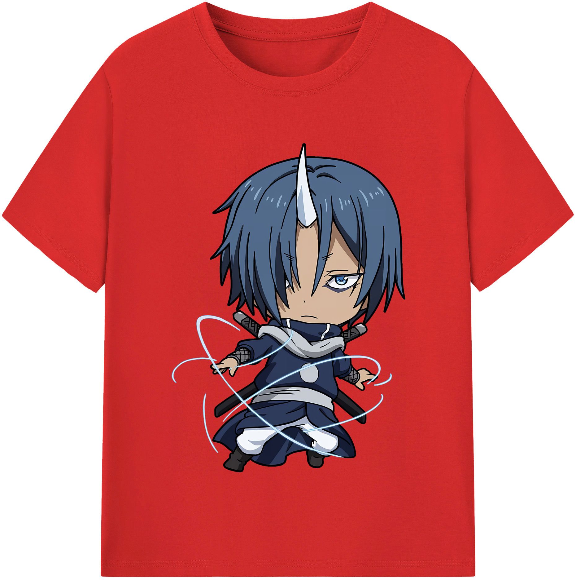 （画像用） 転スラ Regarding Reincarnated to Slime レディースカジュアルプリントTシャツ（綿100％）
