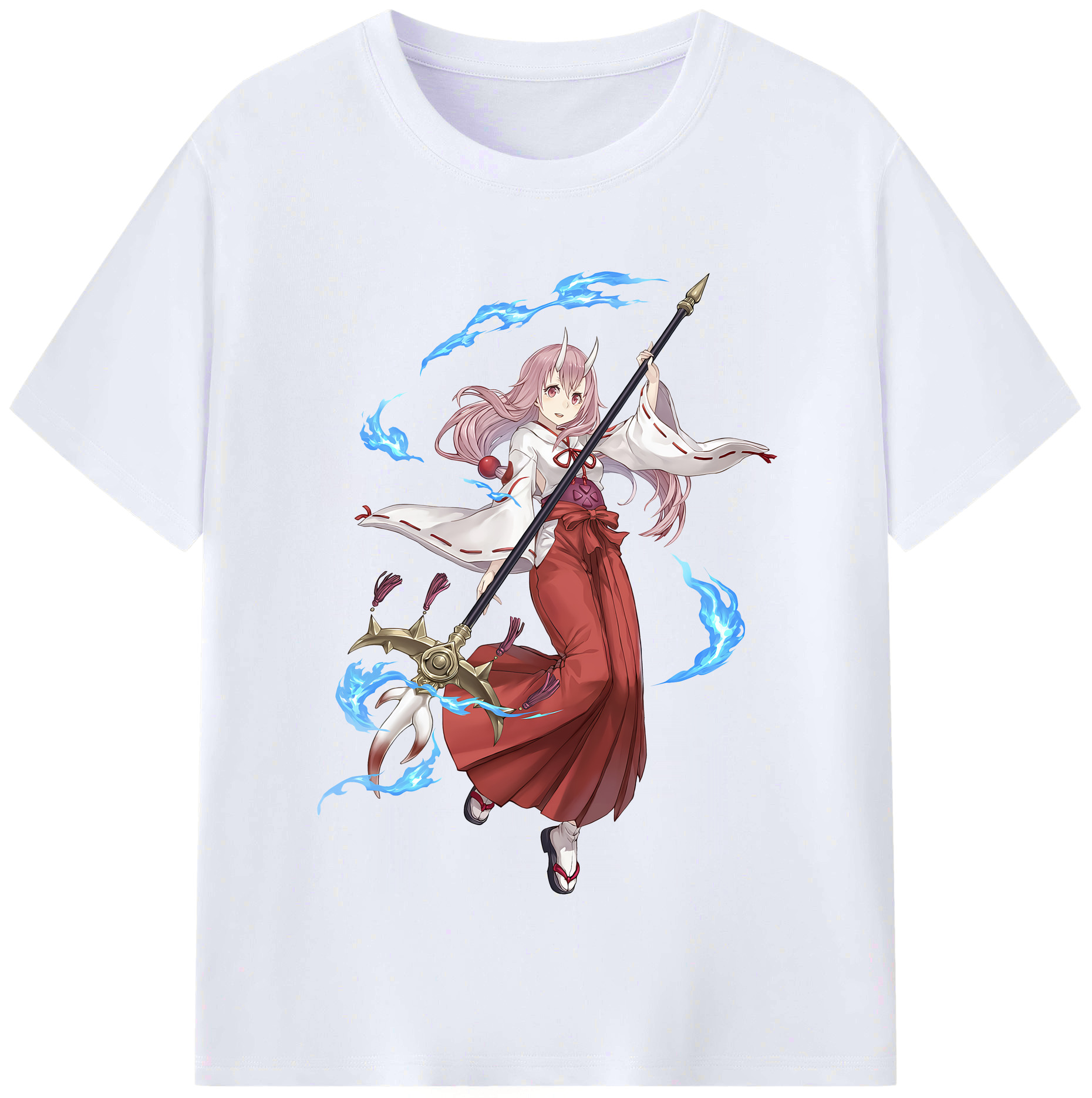 （画像用） 転スラ Regarding Reincarnated to Slime レディースカジュアルプリントTシャツ（綿100％）