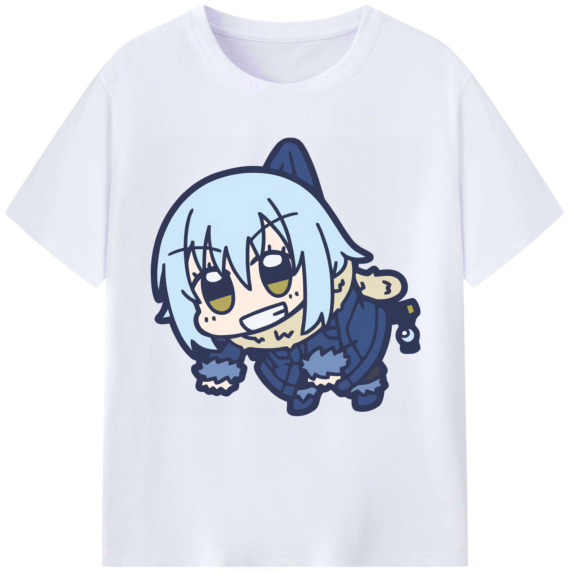 （画像用） 転スラ Regarding Reincarnated to Slime レディースカジュアルプリントTシャツ（綿100％）