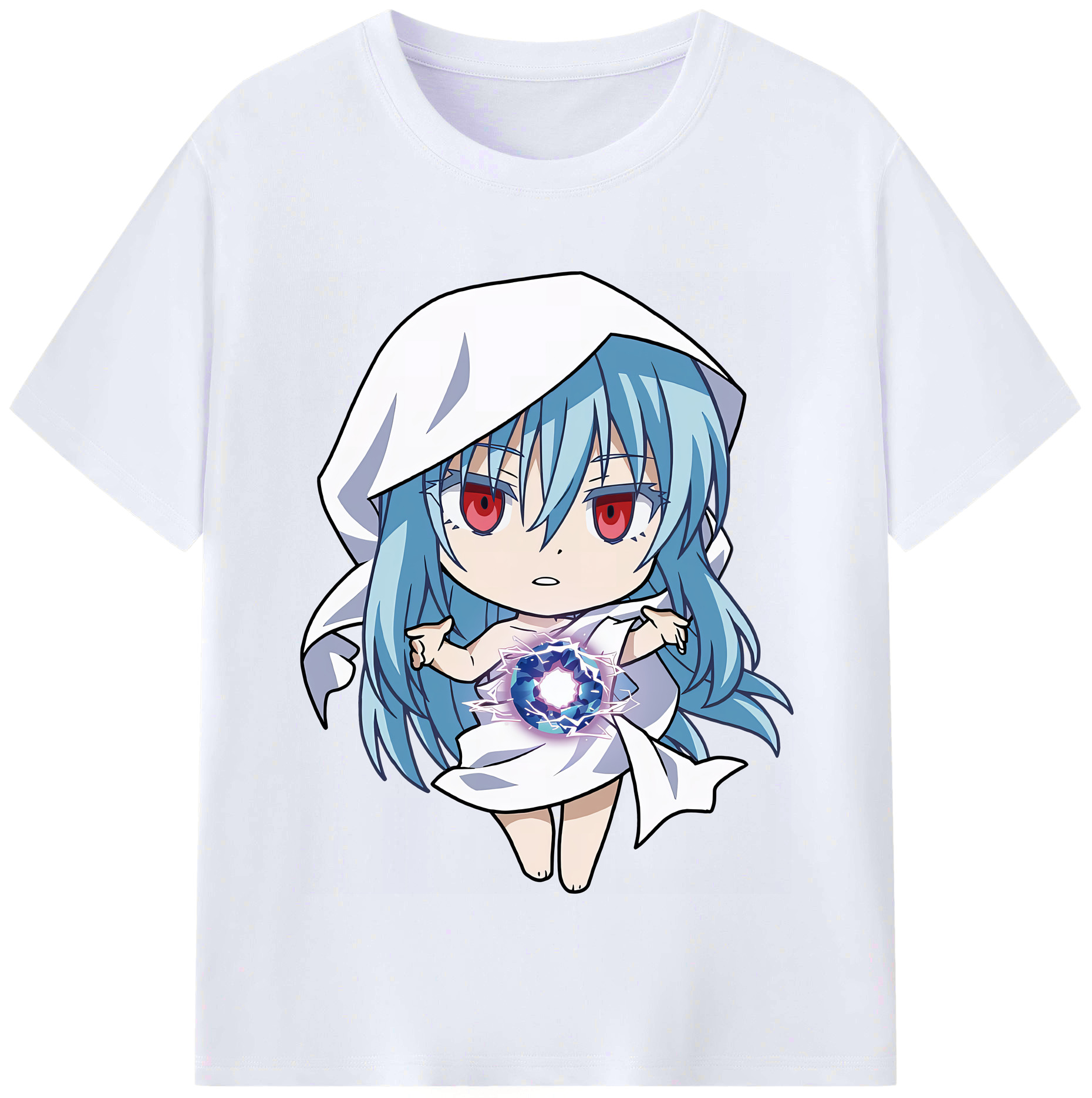 （画像用） 転スラ Regarding Reincarnated to Slime レディースカジュアルプリントTシャツ（綿100％）
