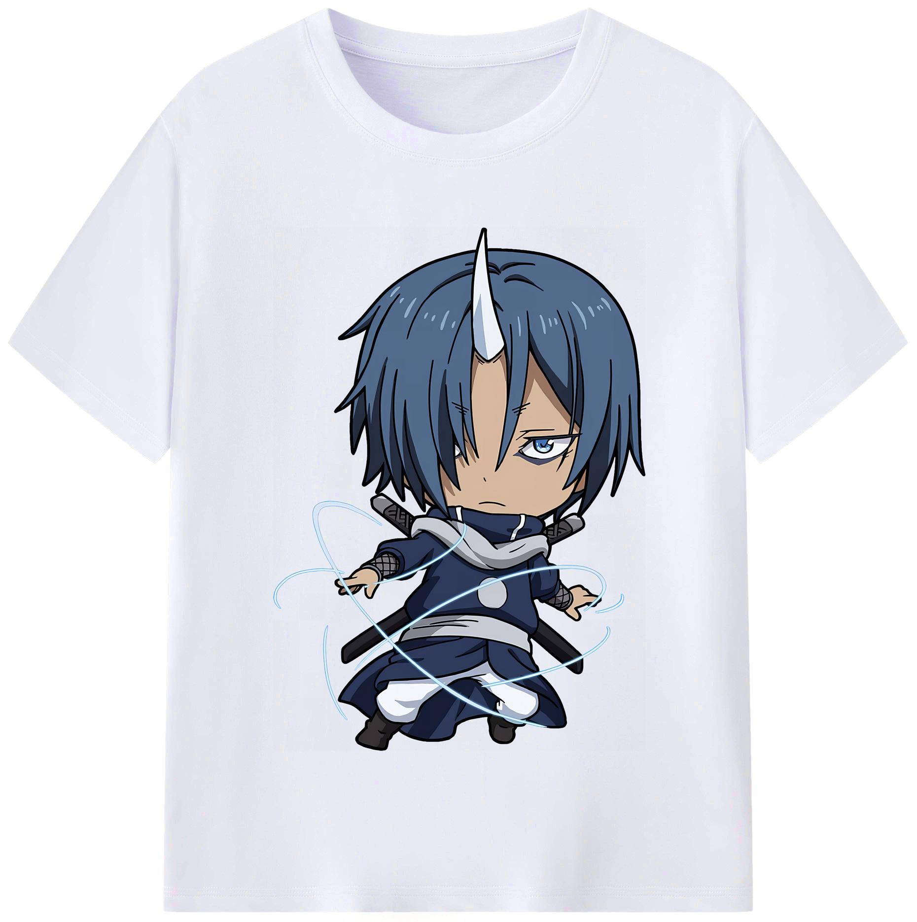 （画像用） 転スラ Regarding Reincarnated to Slime レディースカジュアルプリントTシャツ（綿100％）
