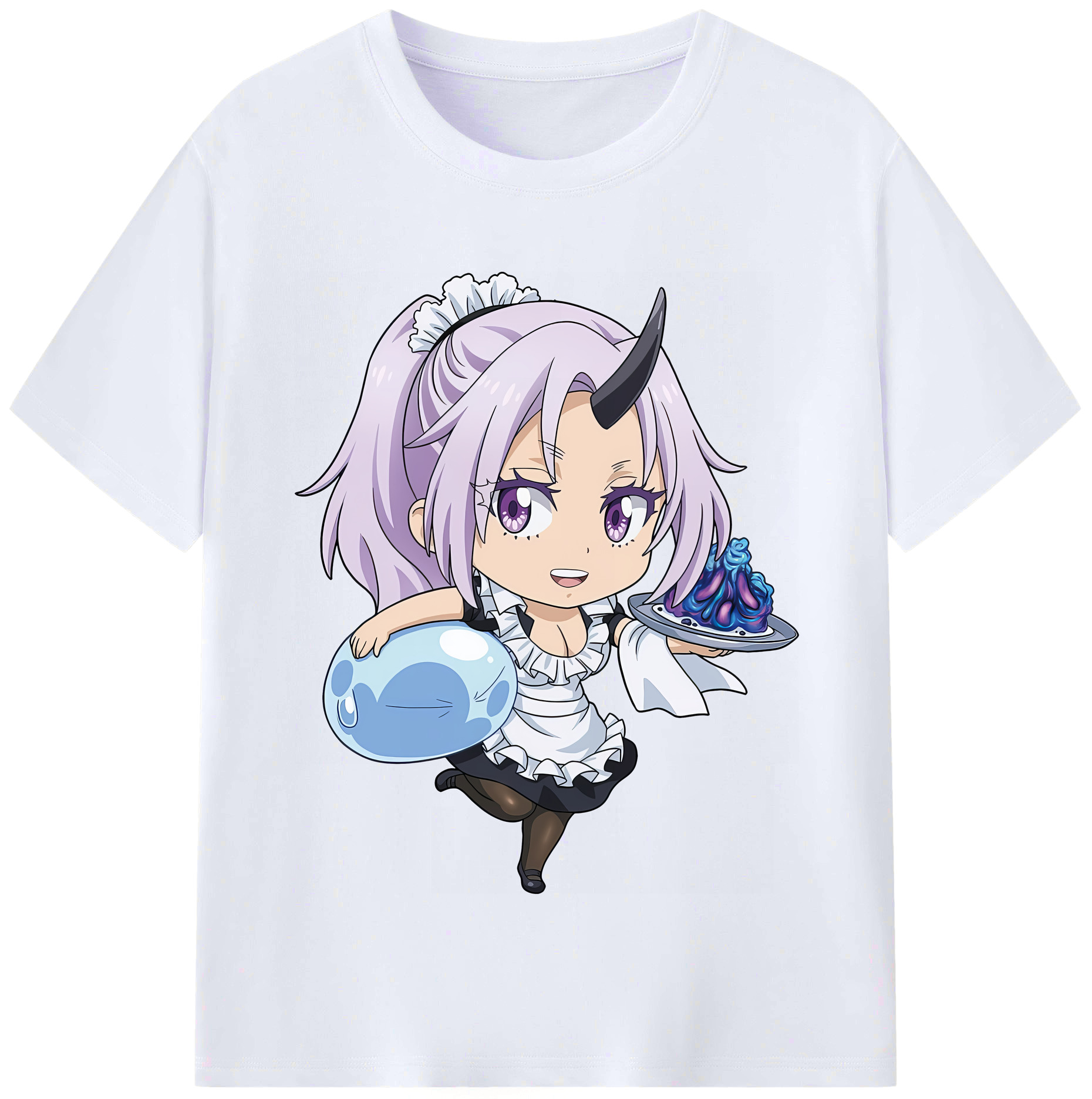 （画像用） 転スラ Regarding Reincarnated to Slime レディースカジュアルプリントTシャツ（綿100％）