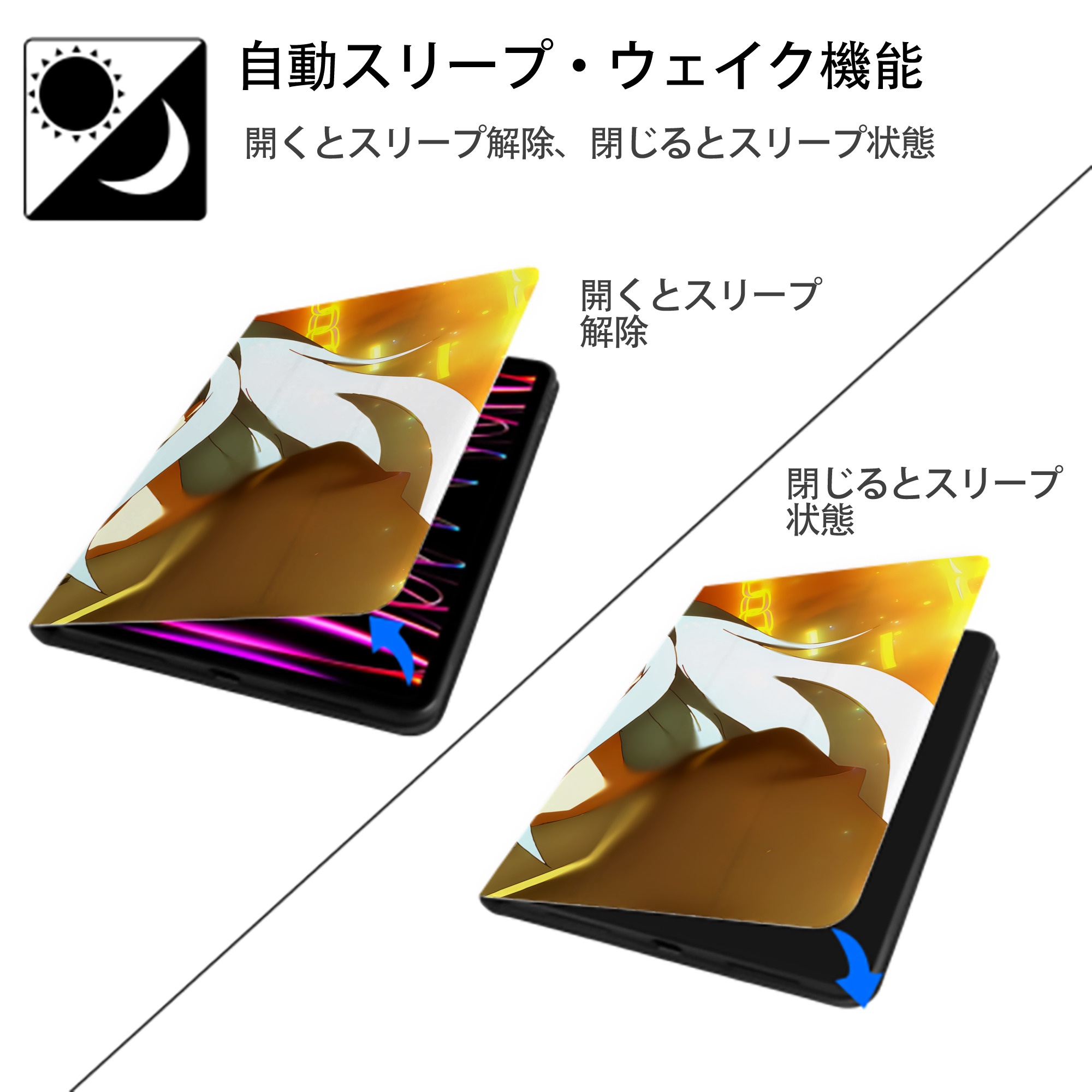 転スラ Regarding Reincarnated to Slime IPad ケース ブック型 PUレザー TPU 耐衝撃 軽量 薄型 ペン収納なし 全面保護 IPad 各モデル対応
