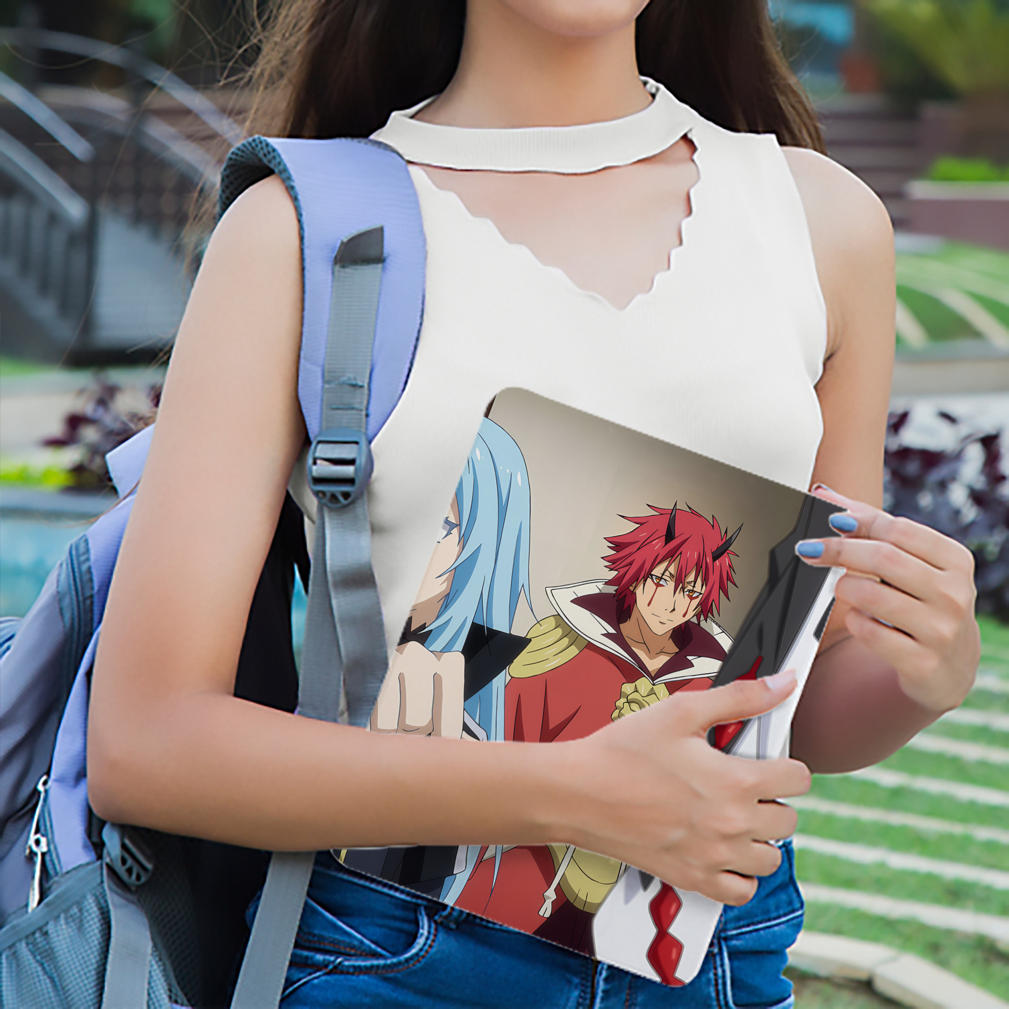 転スラ Regarding Reincarnated to Slime IPad ケース ブック型 PUレザー TPU 耐衝撃 軽量 薄型 ペン収納なし 全面保護 IPad 各モデル対応