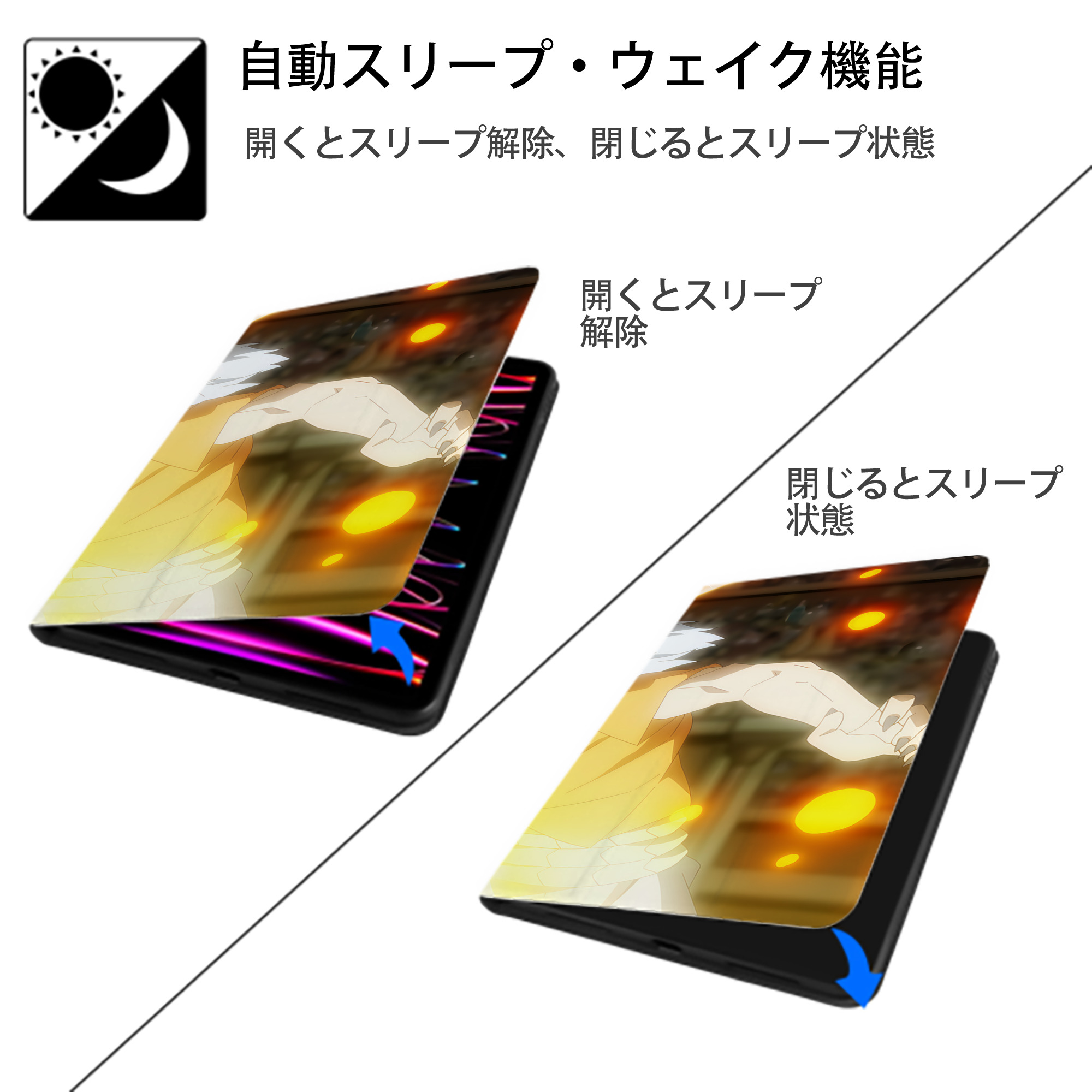 転スラ Regarding Reincarnated to Slime IPad ケース ブック型 PUレザー TPU 耐衝撃 軽量 薄型 ペン収納なし 全面保護 IPad 各モデル対応